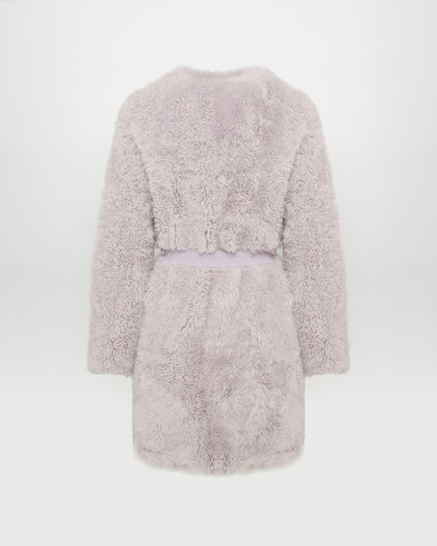 Coat in merino knit and lambskin -Yves Salomon