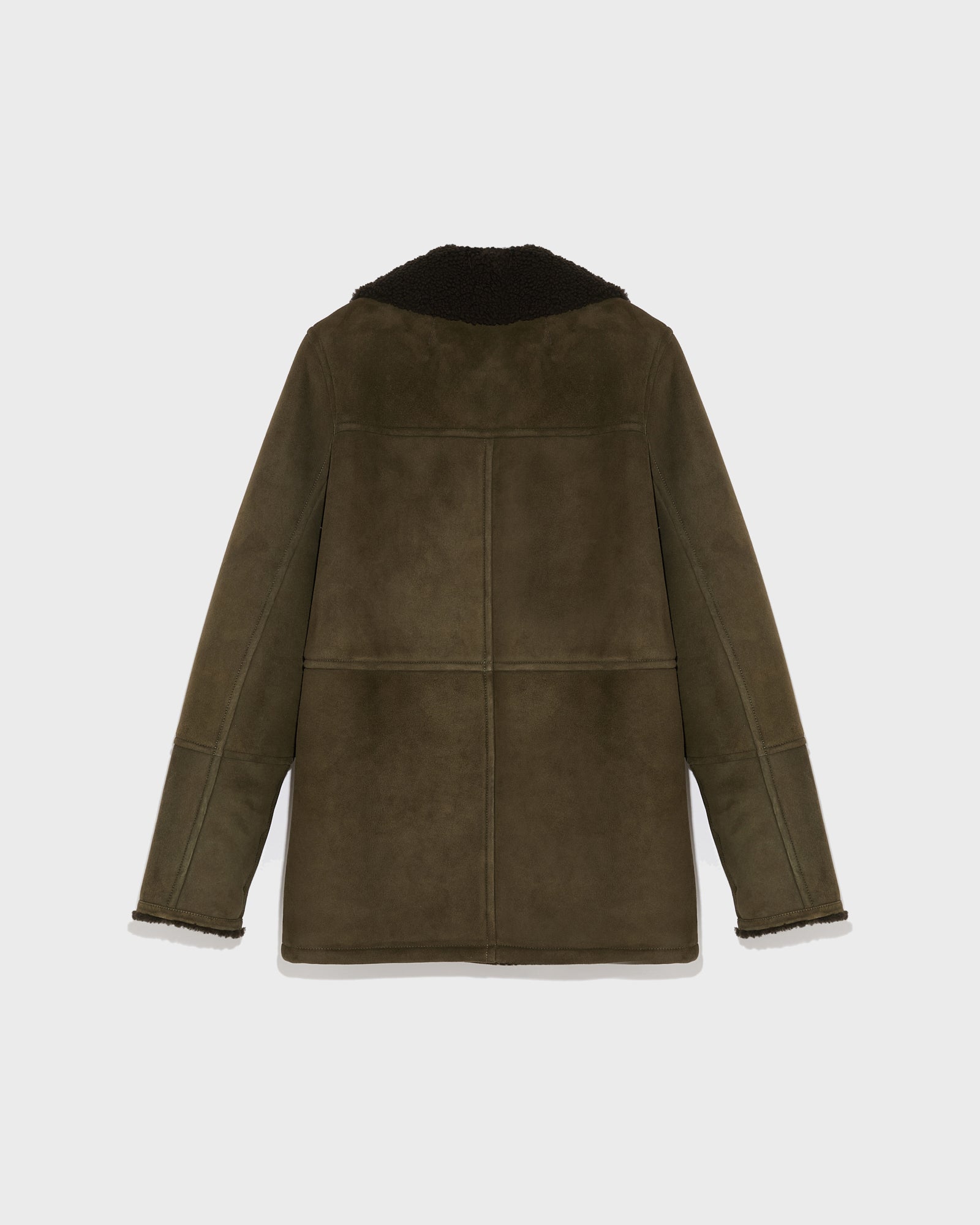 Winter sale & boxing day Yves Salomon -Suede merino pea coat