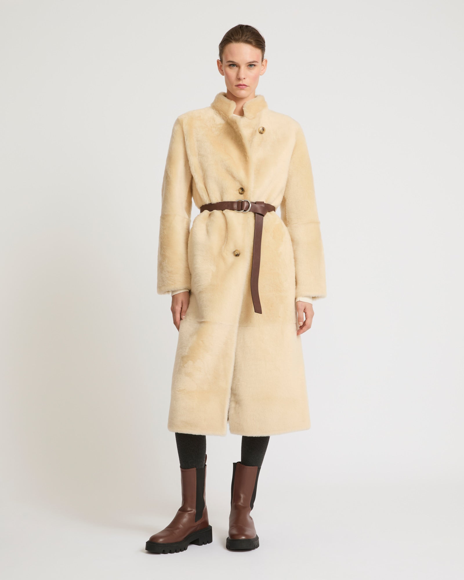 stein OVERSIZED LINEAR NO COLLAR COAT　S stein(シュタイン)/OVERSIZED LINEAR NO COLLAR COAT/Black 通販