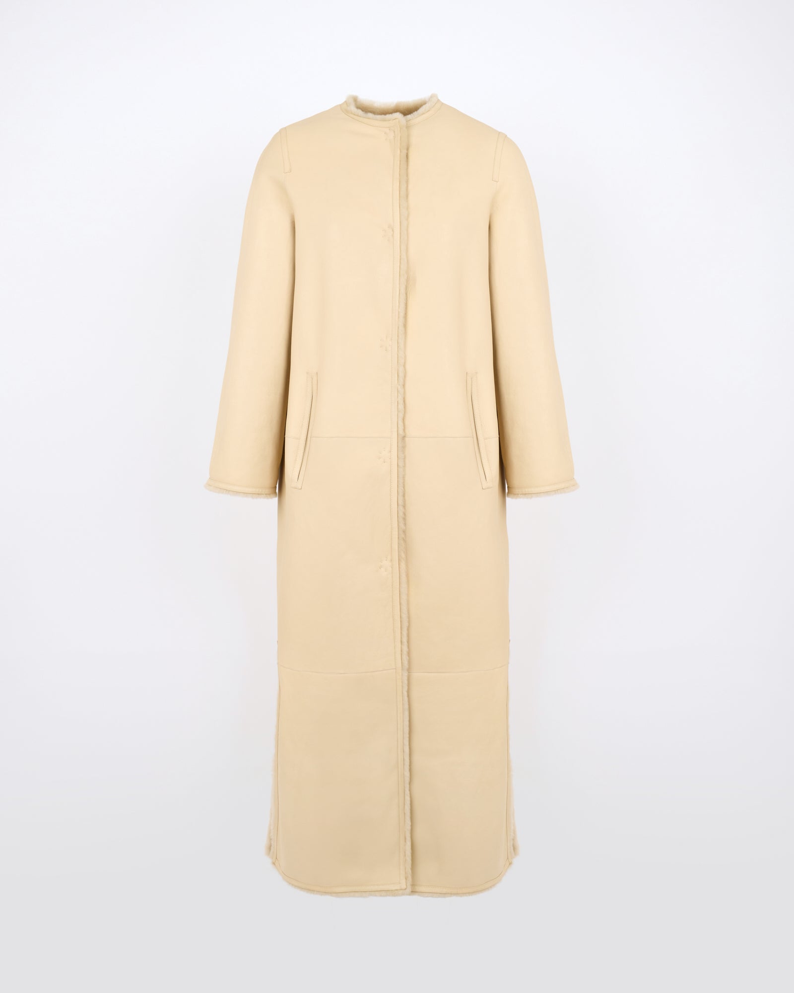 Extra long lambskin shearling coat - Yves Salomon - New Fall/Winter Collection