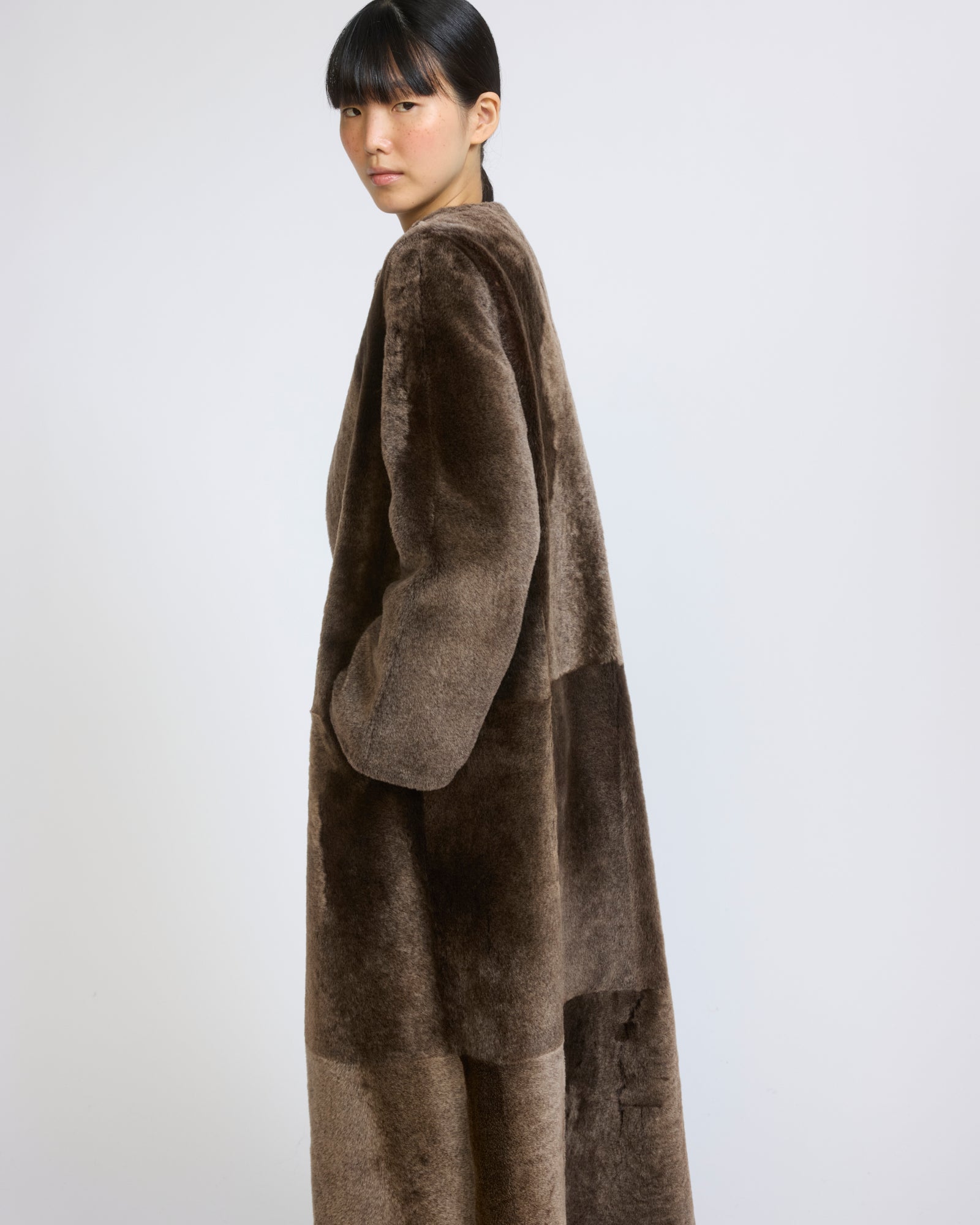 Extra long lambskin shearling coat - Yves Salomon - New Fall/Winter Collection