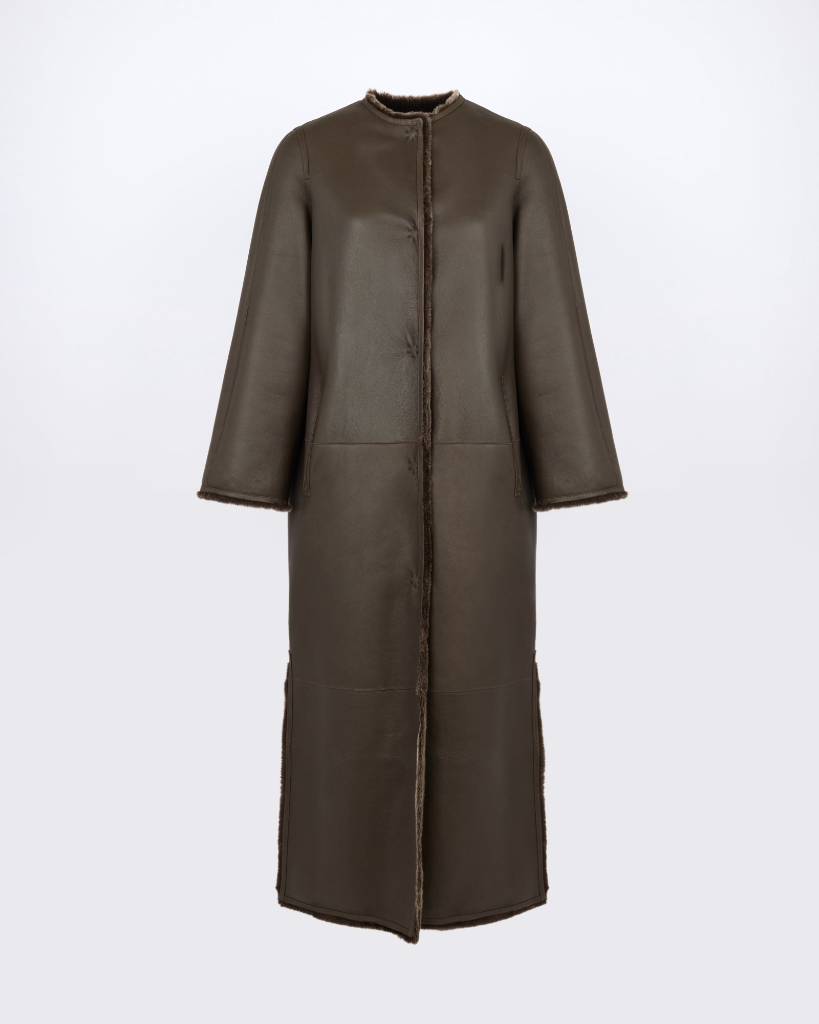 Extra long lambskin shearling coat - Yves Salomon - New Fall/Winter Collection