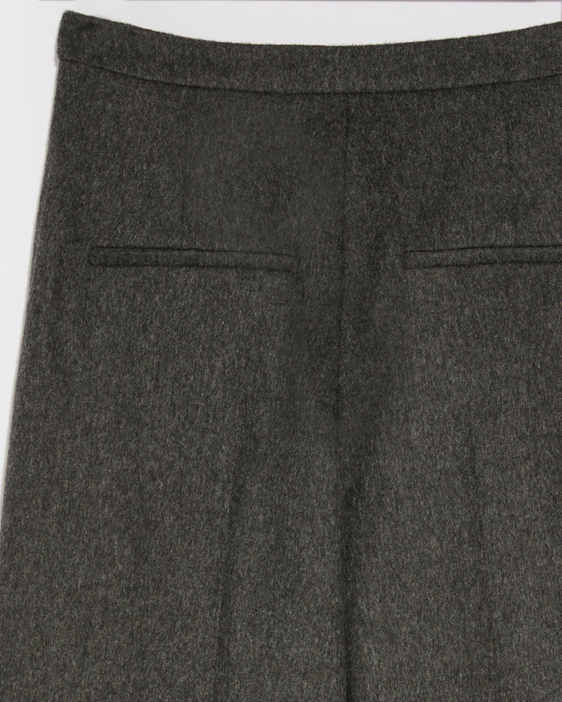 Flannel tailored trousers - grey - Yves Salomon