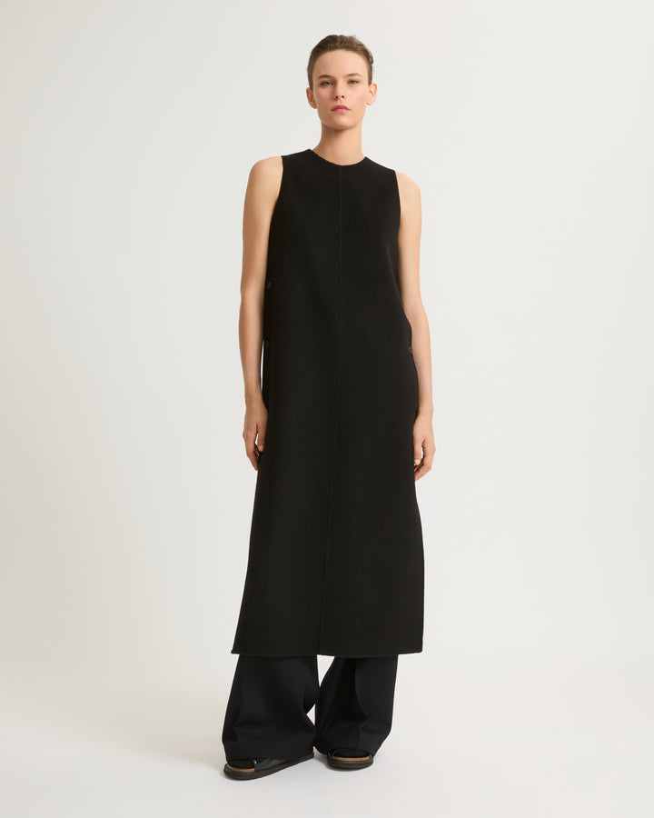 Long double-sided cashmere blend dress-Yves salomon-Winter sale & boxing day