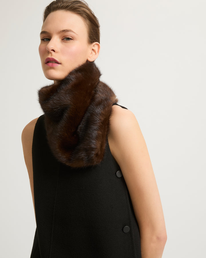 Long double-sided cashmere blend dress-Yves salomon-Winter sale & boxing day