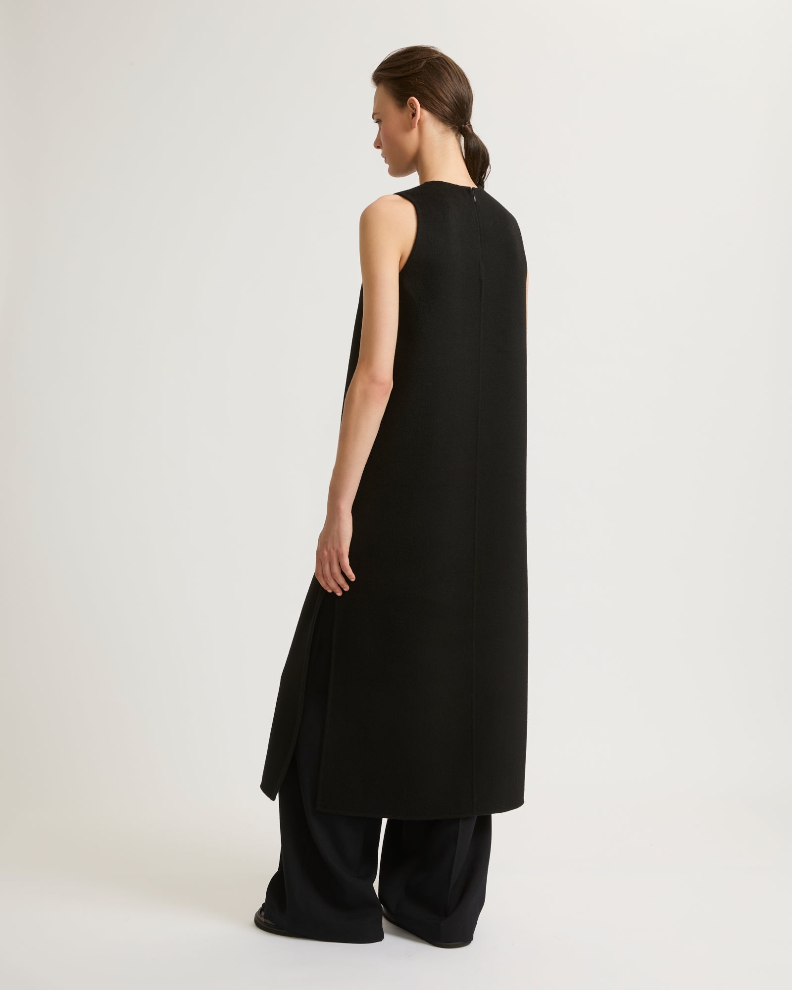 Long double-sided cashmere blend dress-Yves salomon-Winter sale & boxing day