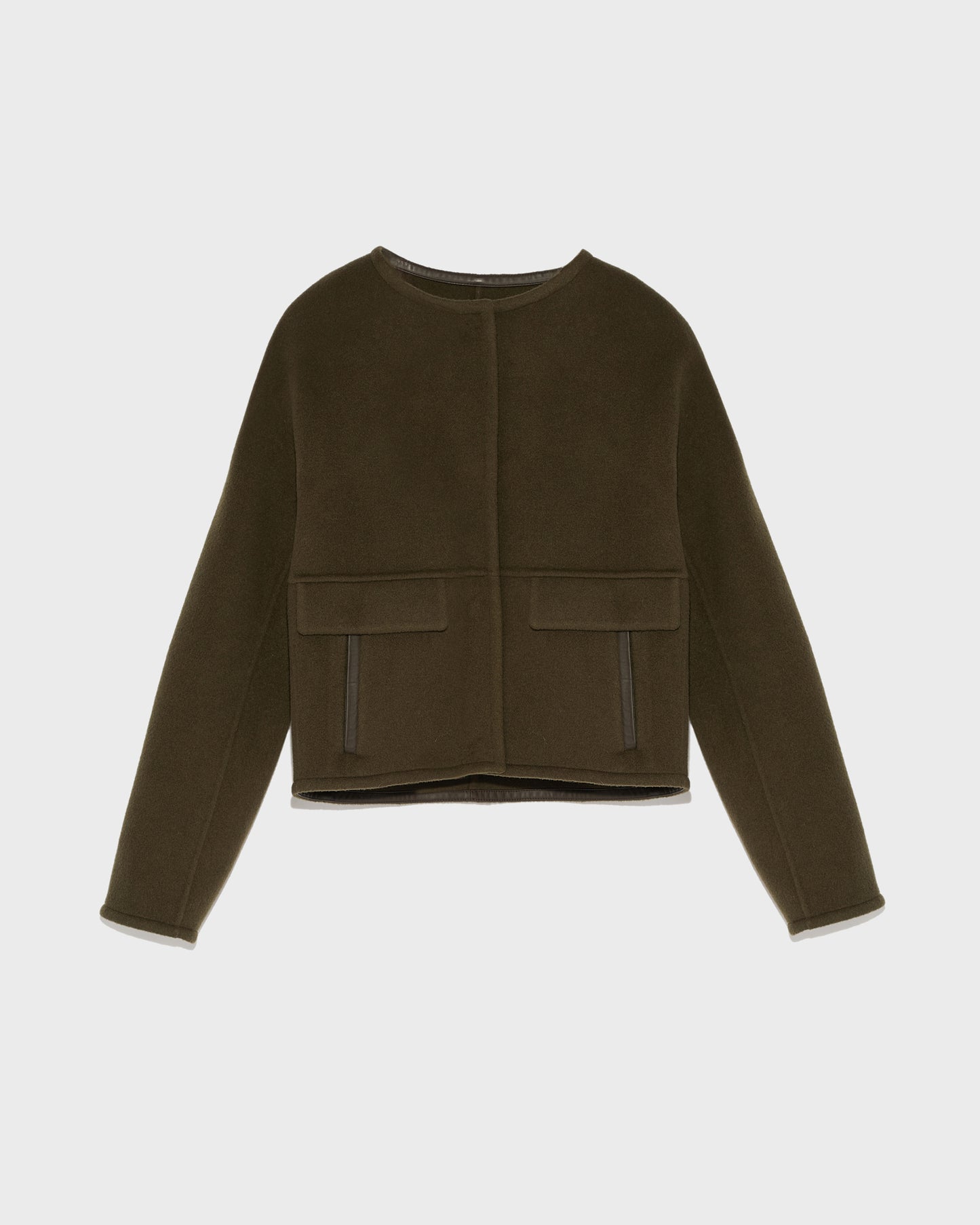 Private sale - Double-sided cashmere blend round neck jacket -Yves Salomon