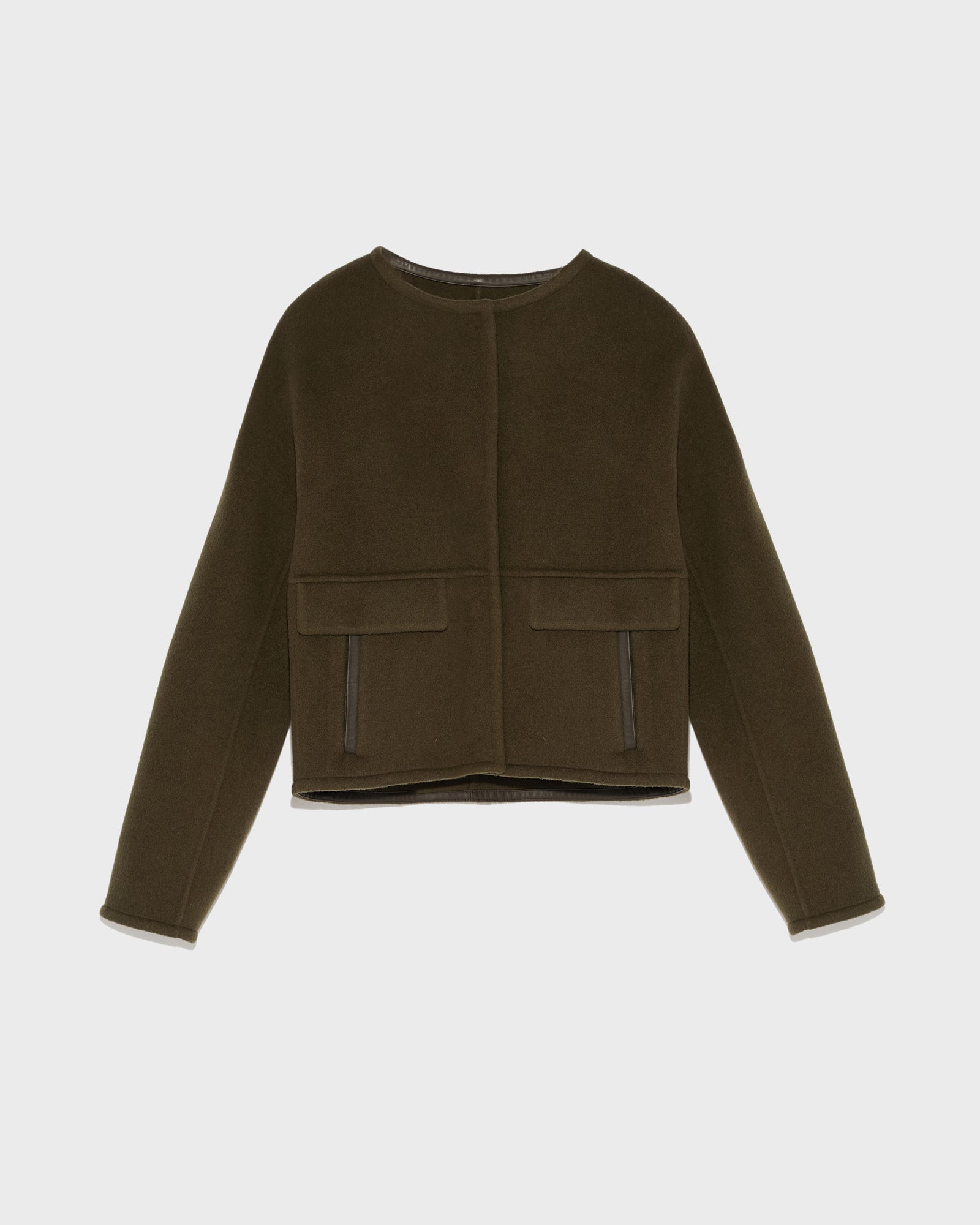 Private sale - Double-sided cashmere blend round neck jacket -Yves Salomon