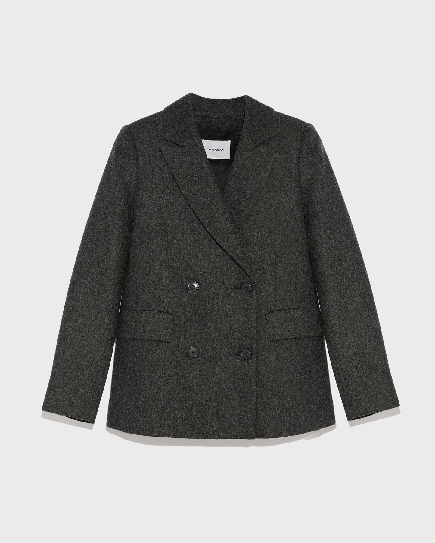 Flannel tailored jacket-Yves salomon-Winter sale & boxing day