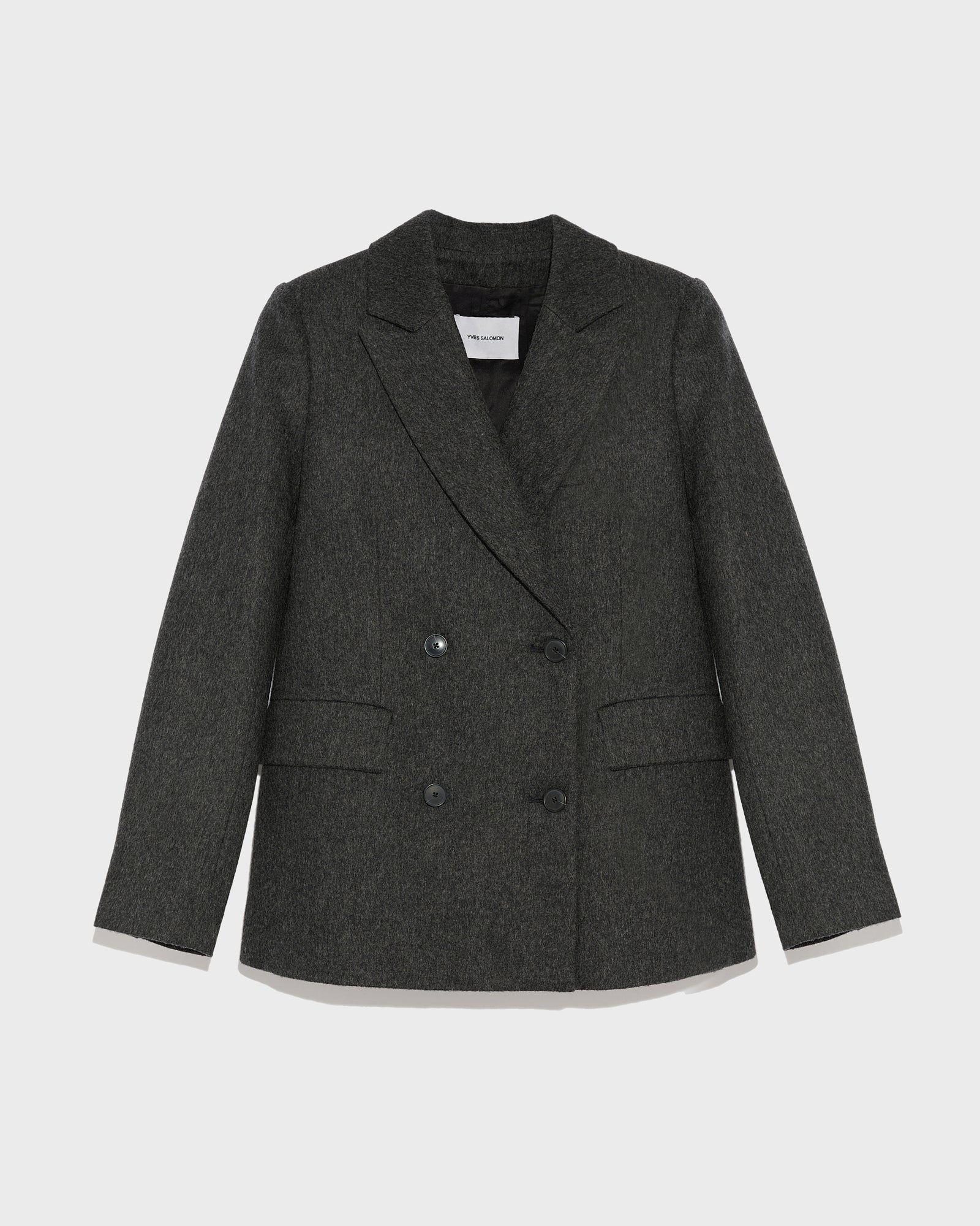 Flannel tailored jacket-Yves salomon-Winter sale & boxing day