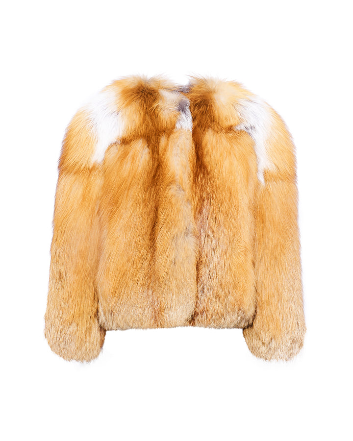 Straight fox fur jacket - Yves Salomon