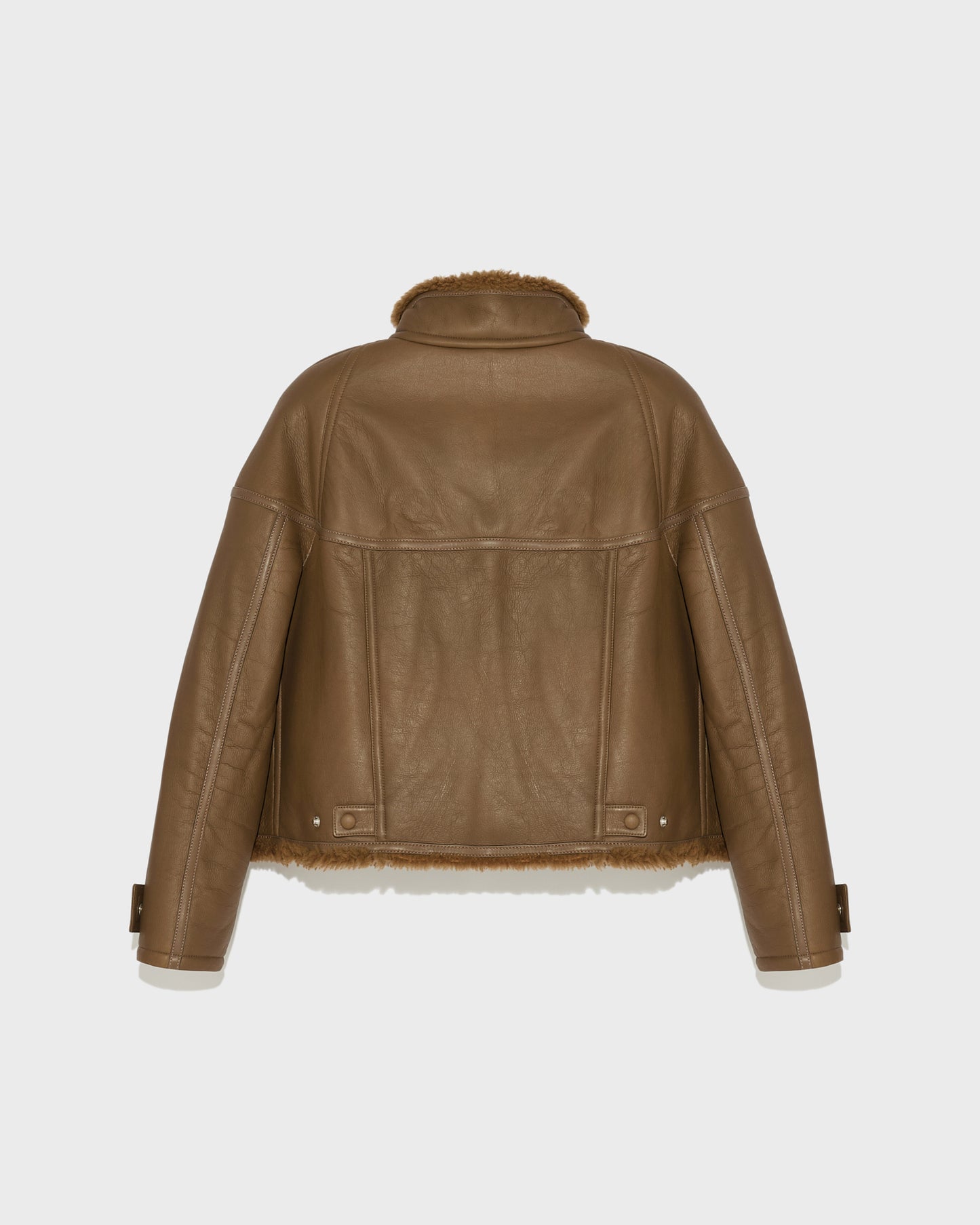 Gonfio merino cropped jacket