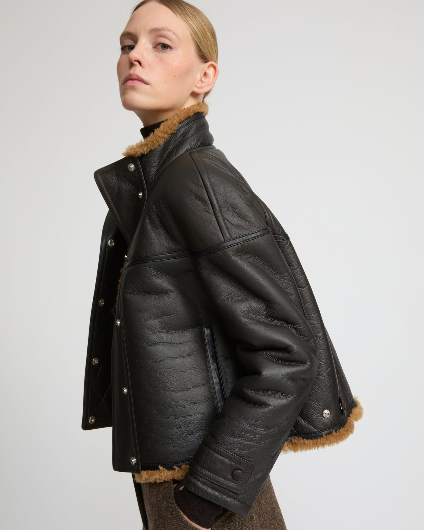 Gonfio merino cropped jacket - Yves Salomon
