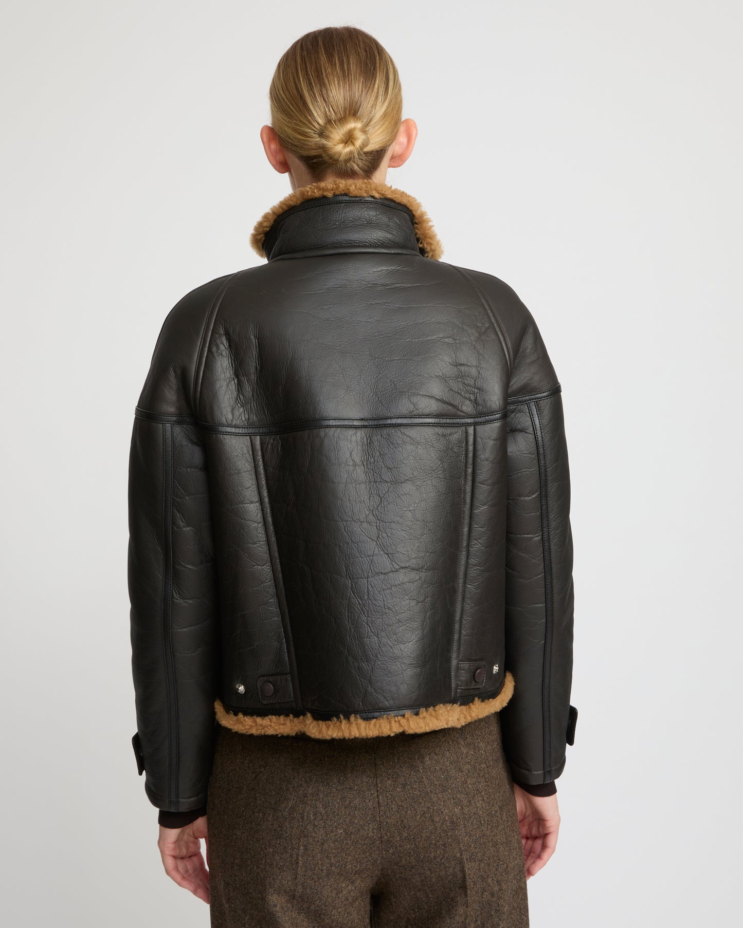 Gonfio merino cropped jacket - Yves Salomon