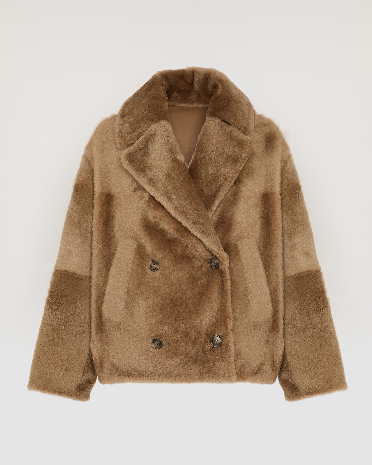 Shearling pea jacket - Yves Salomon
