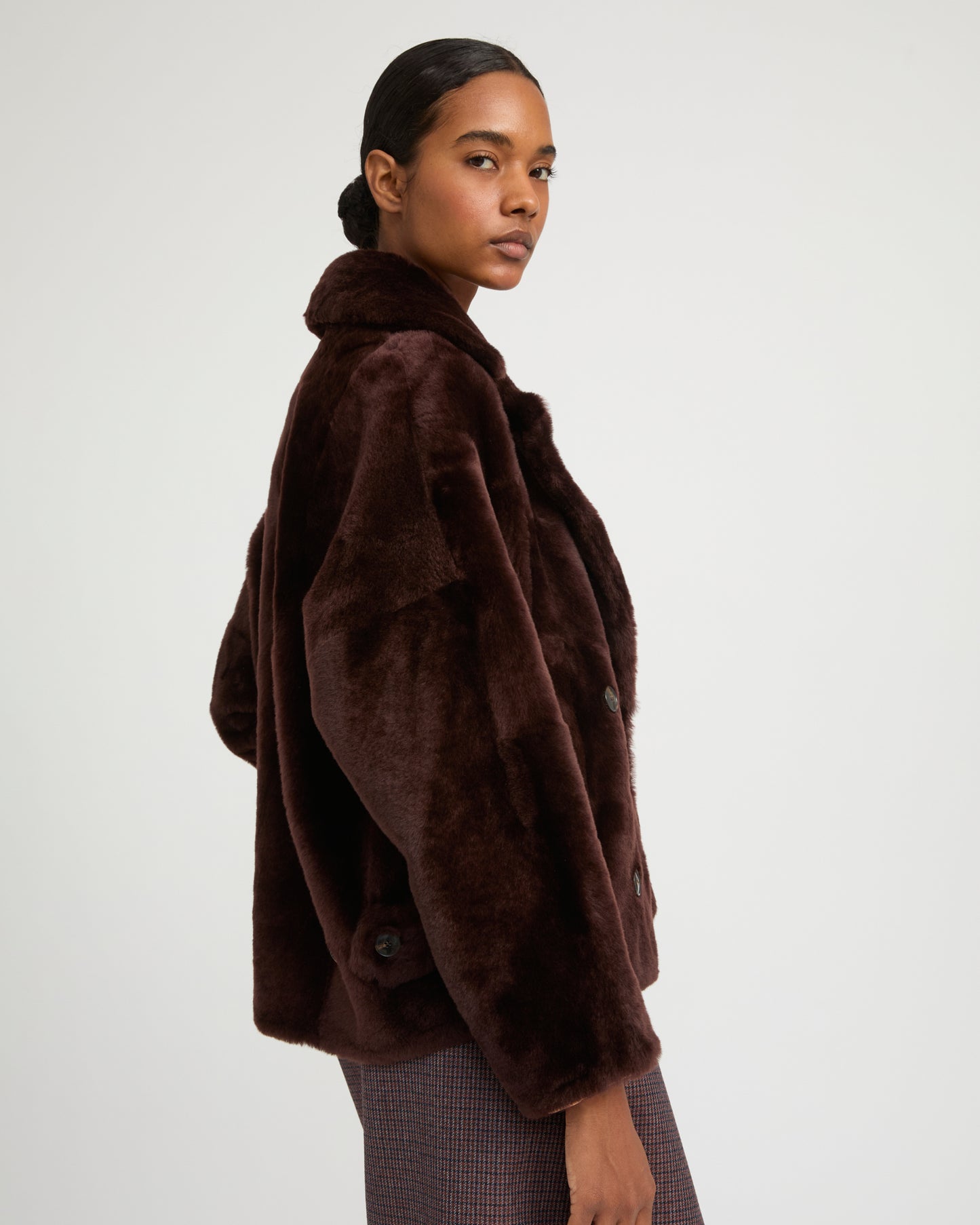 Shearling pea jacket - Yves Salomon