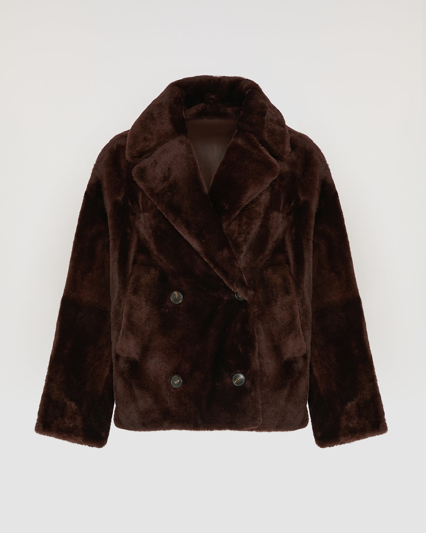 Shearling pea jacket - Yves Salomon