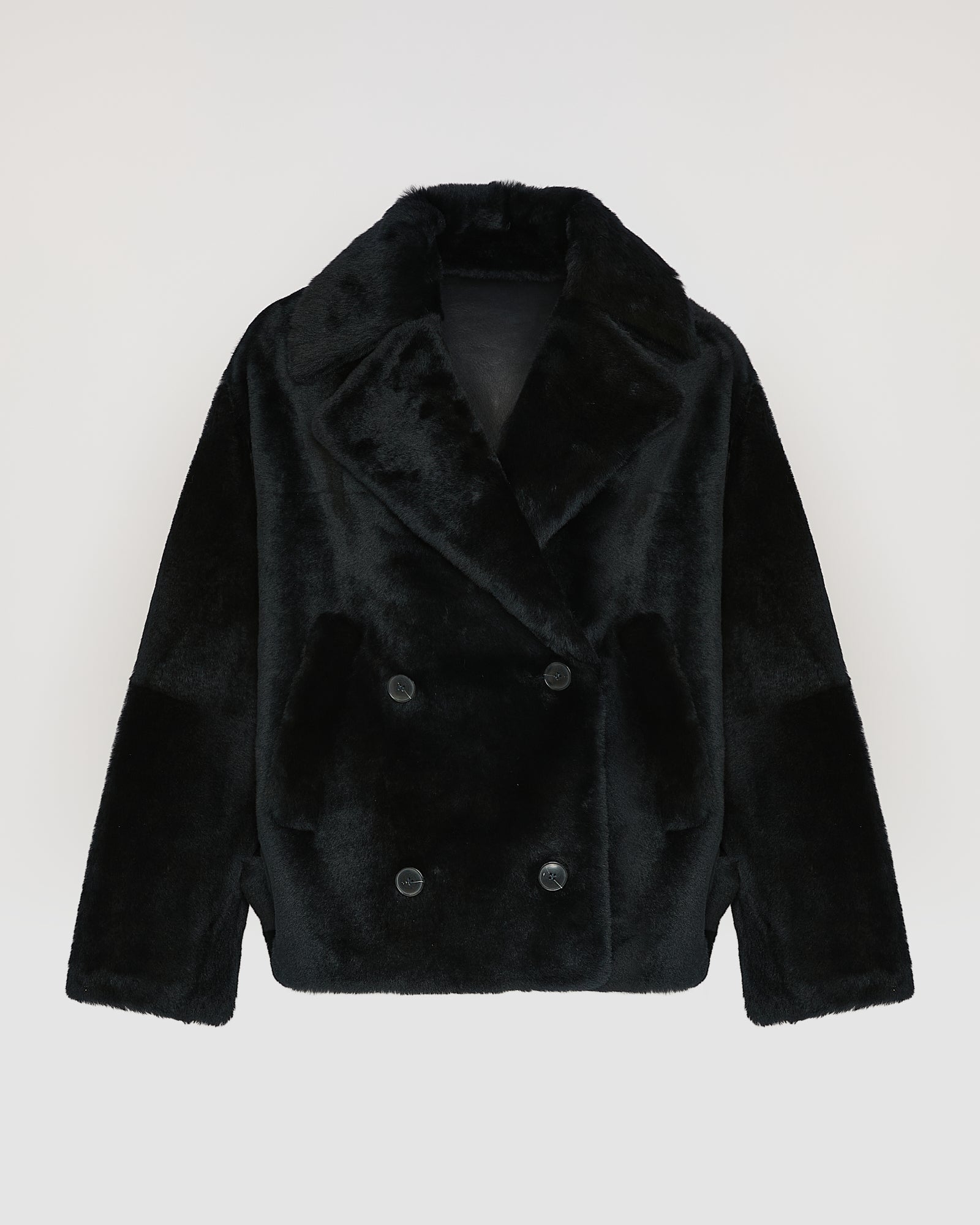 Shearling pea jacket - Yves Salomon
