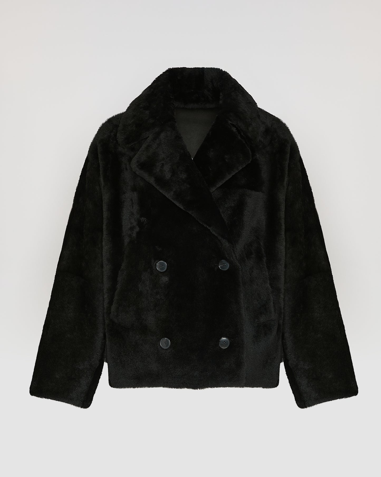Shearling pea jacket - Yves Salomon