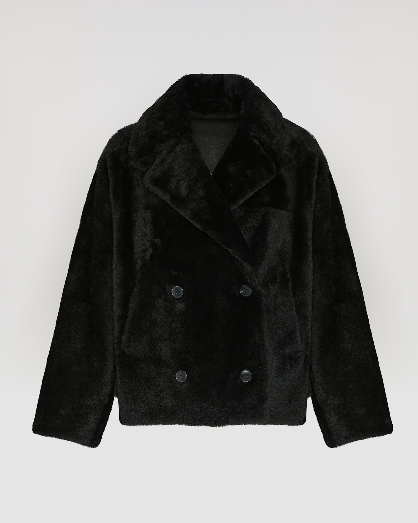 Shearling pea jacket - Yves Salomon
