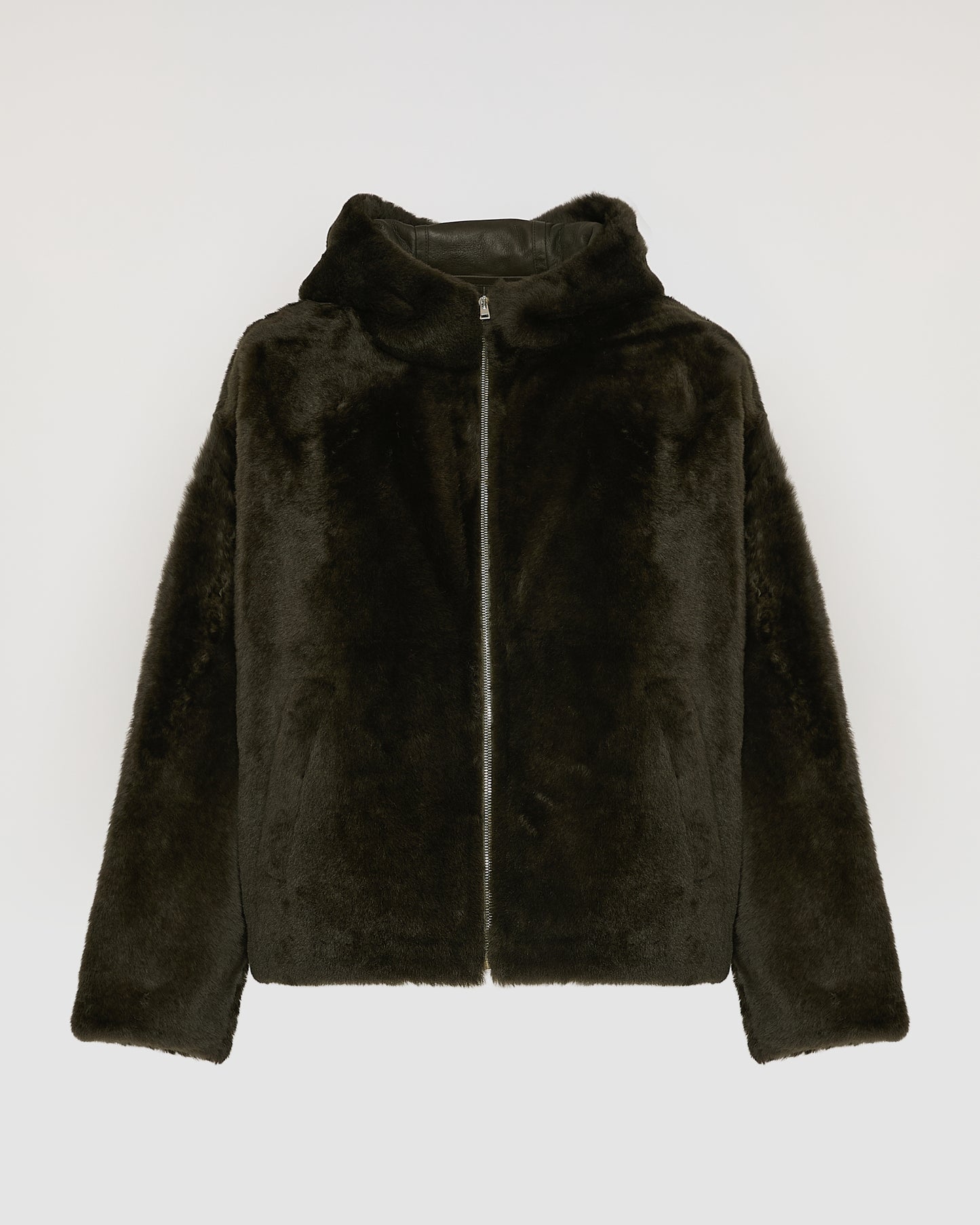 Hooded shearling jacket - Yves Salomon