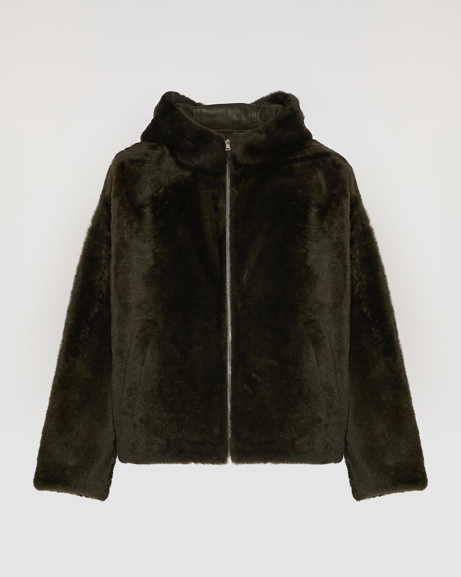 Hooded shearling jacket - Yves Salomon