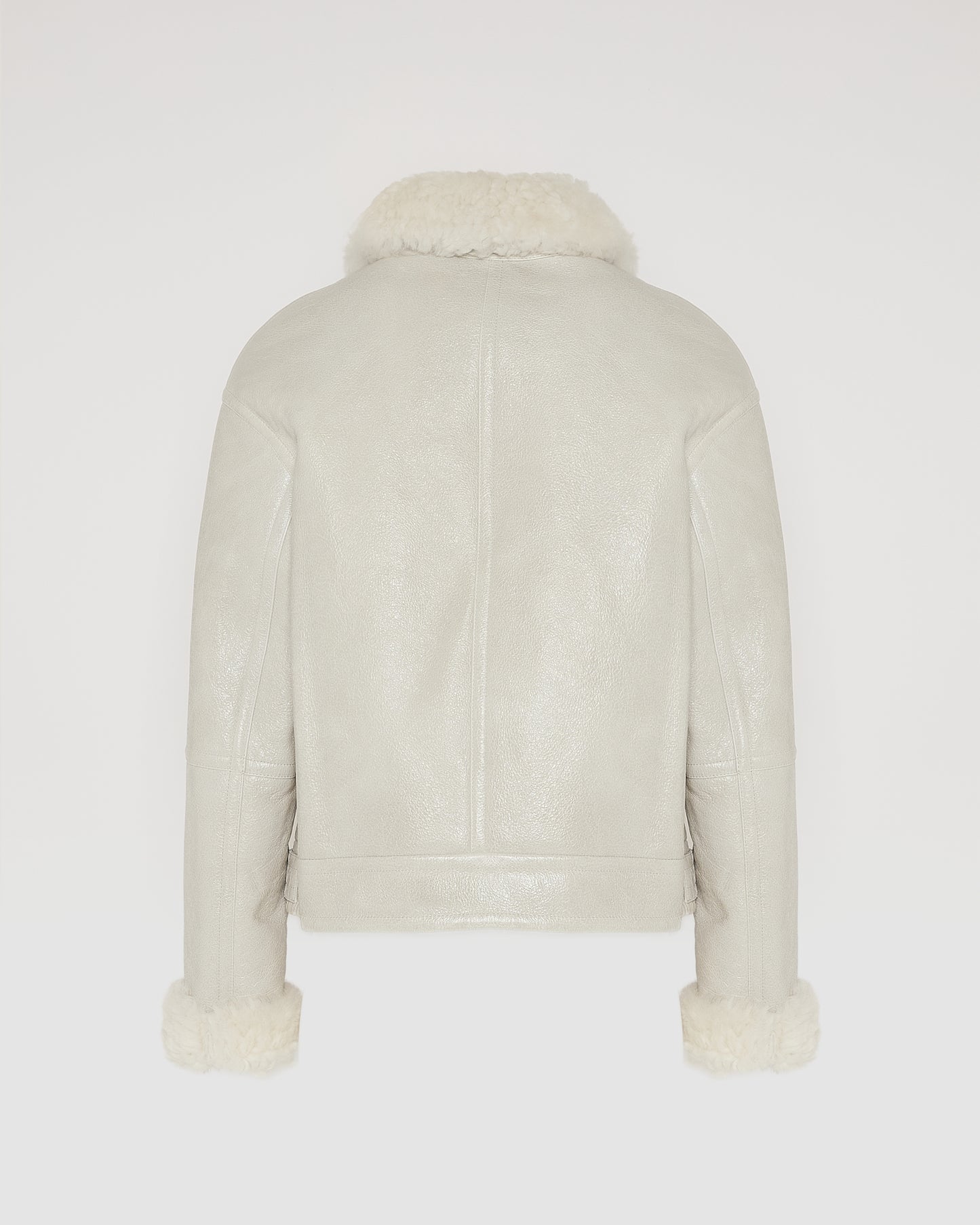 Short jacket in curly Tuscan shearling with vintage finish