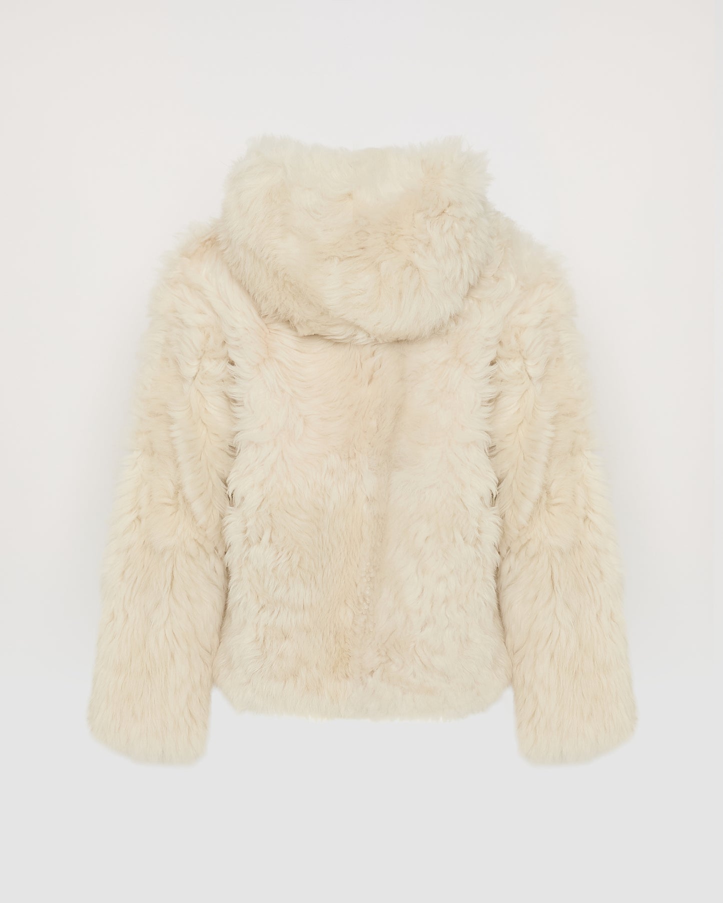 Short hooded jacket in Toscana Folk lambskin - Yves Salomon