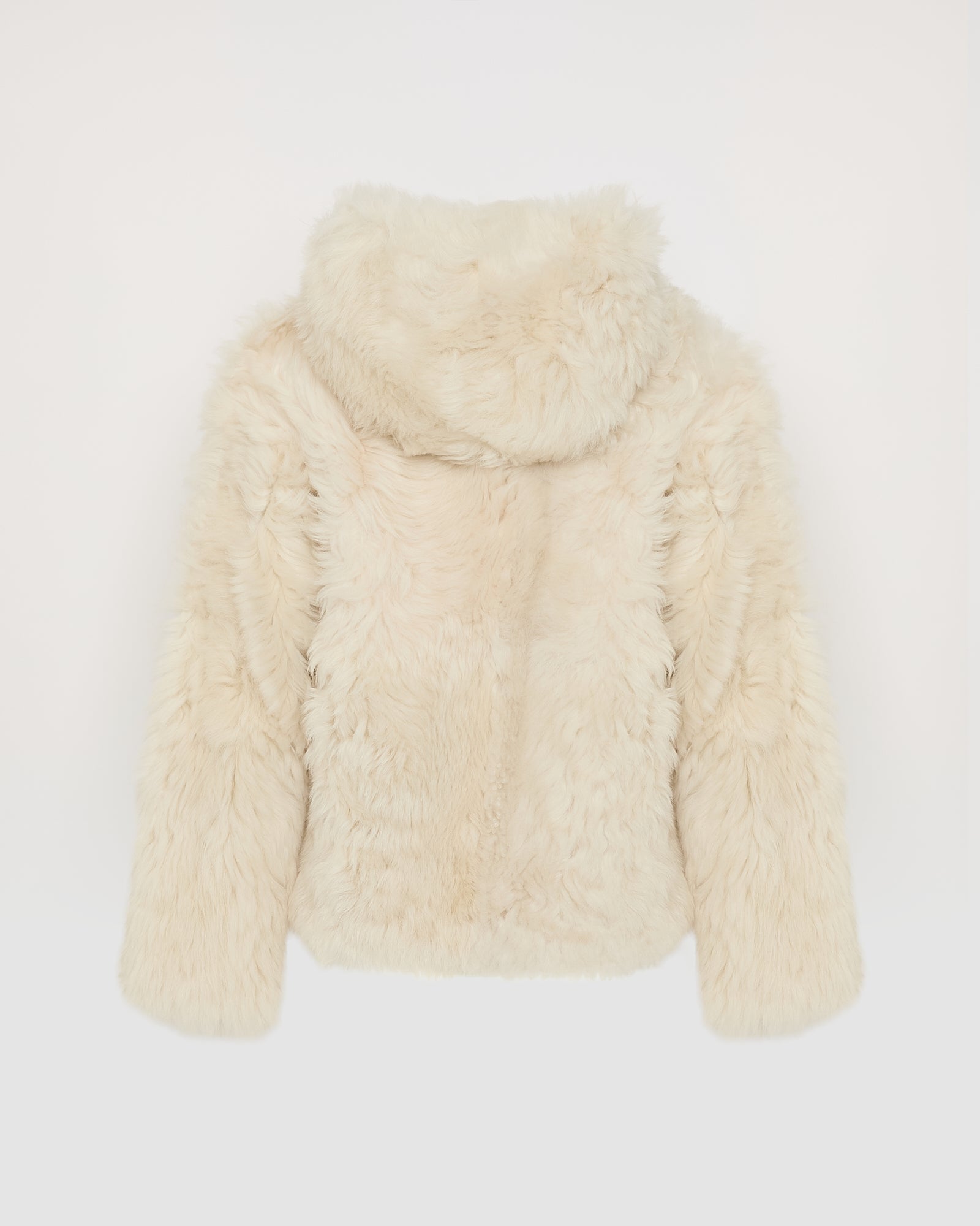 Short hooded jacket in Toscana Folk lambskin - Yves Salomon