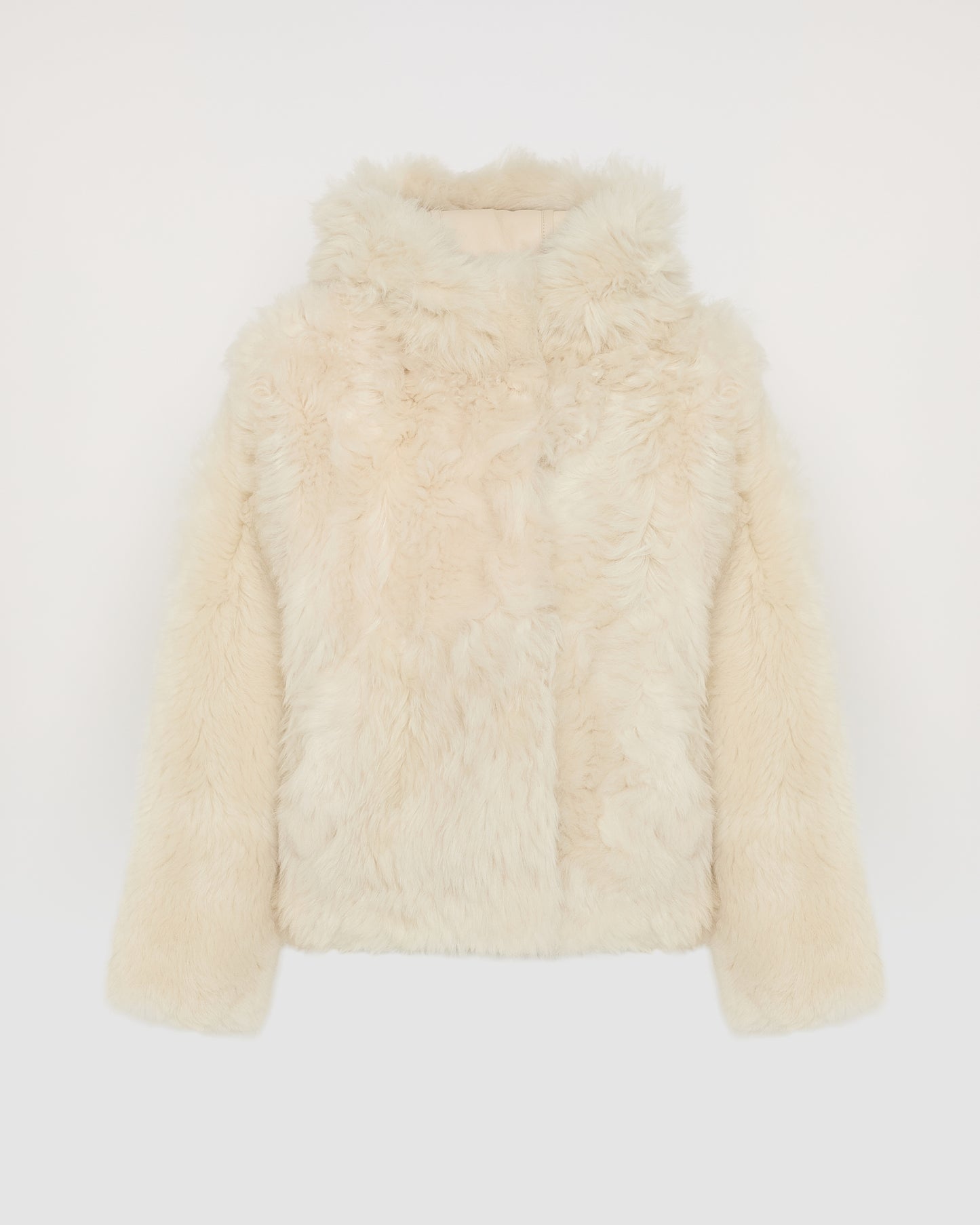 Short hooded jacket in Toscana Folk lambskin - Yves Salomon