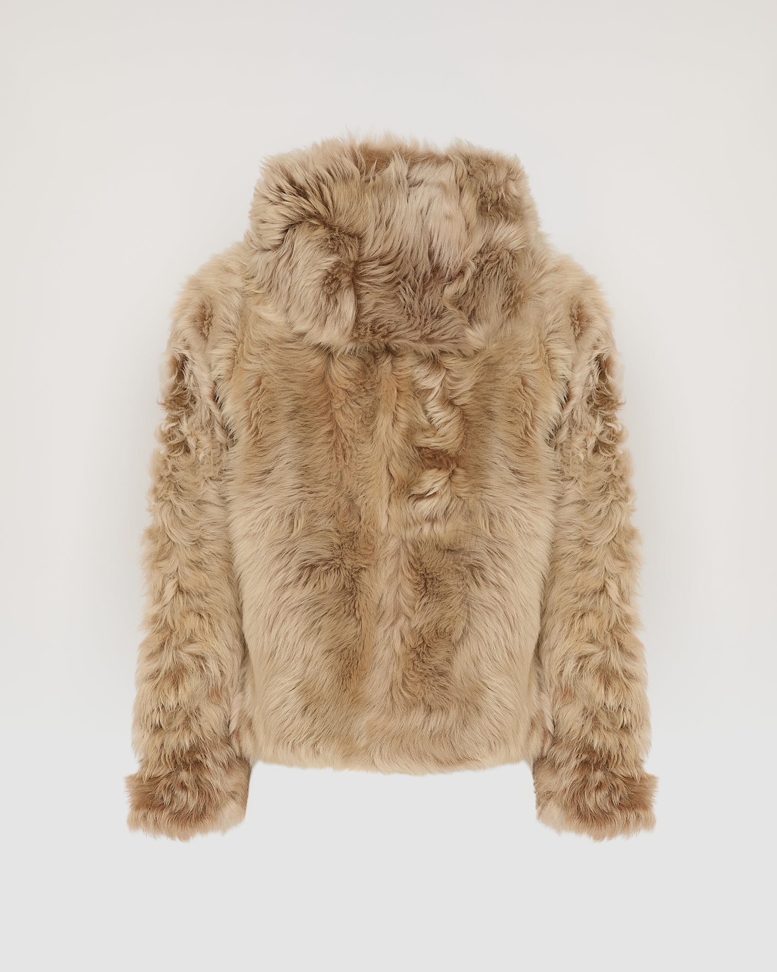Short hooded jacket in Toscana Folk lambskin - Yves Salomon