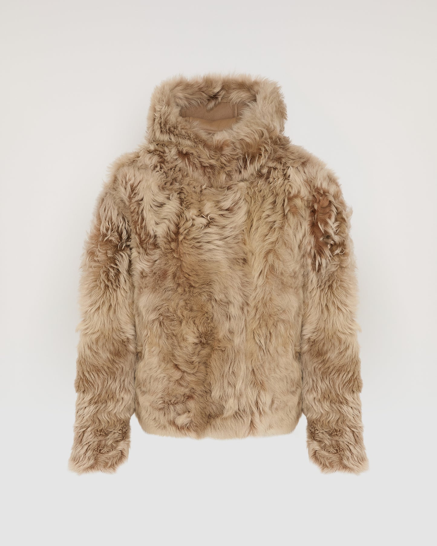 Short hooded jacket in Toscana Folk lambskin - Yves Salomon