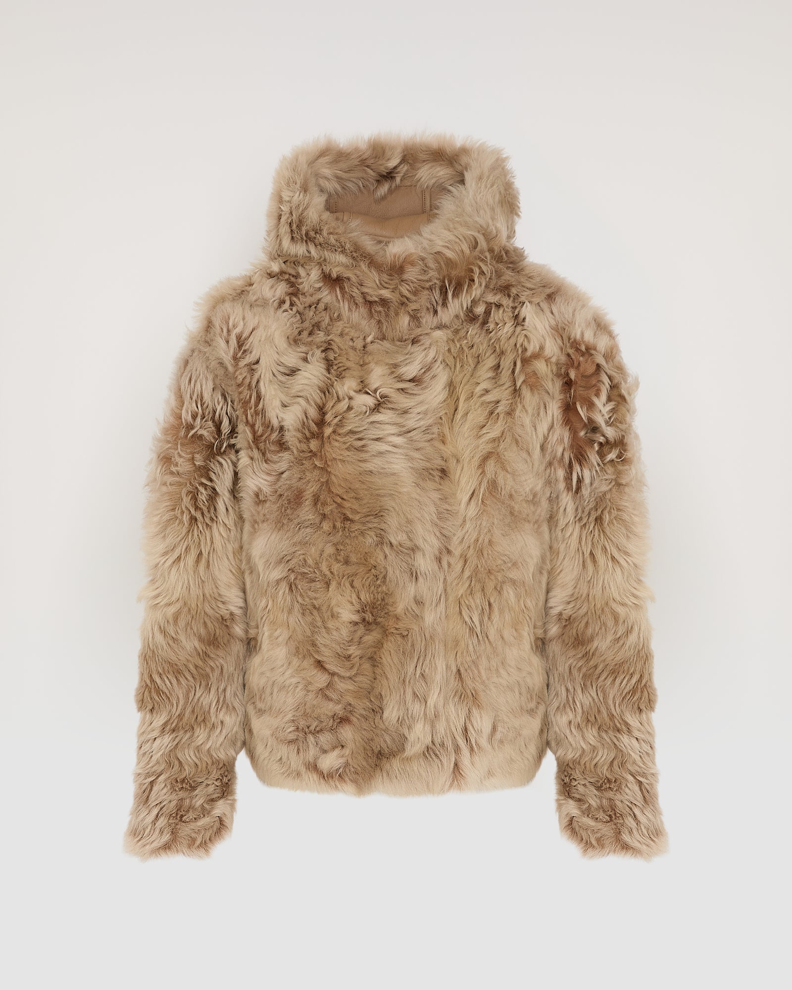 Short hooded jacket in Toscana Folk lambskin - Yves Salomon