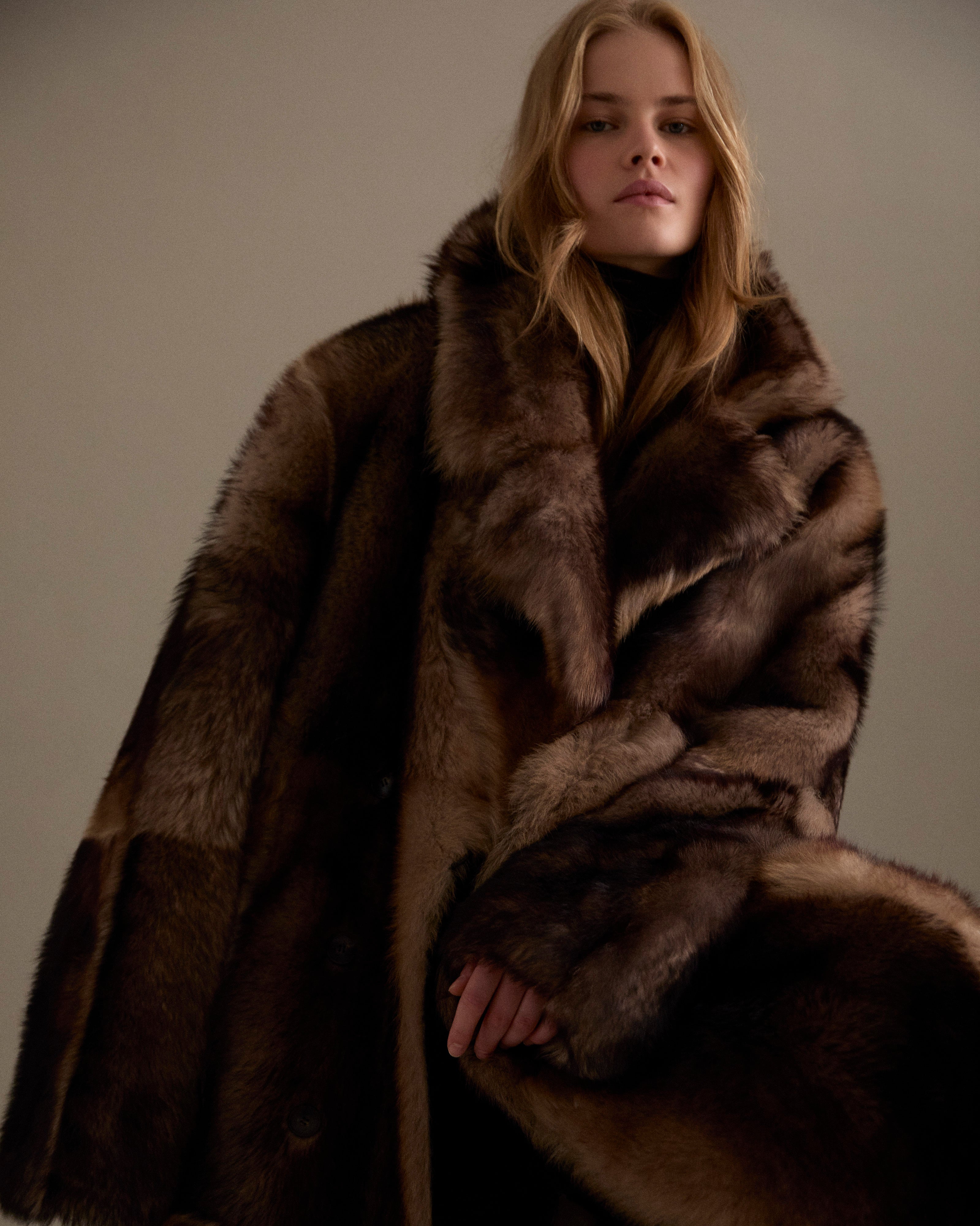 yves salomon イヴサロモン ストール ラクーン カシミヤ YVES SALOMON Shearling and wool scarf | NET-A-PORTER