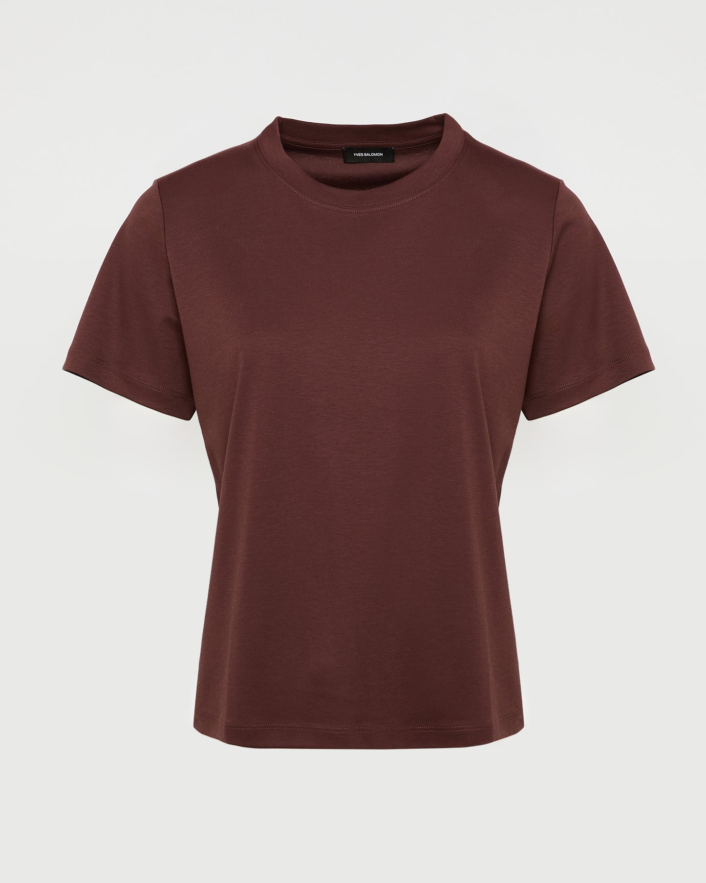 Cotton-silk interlock T-shirt