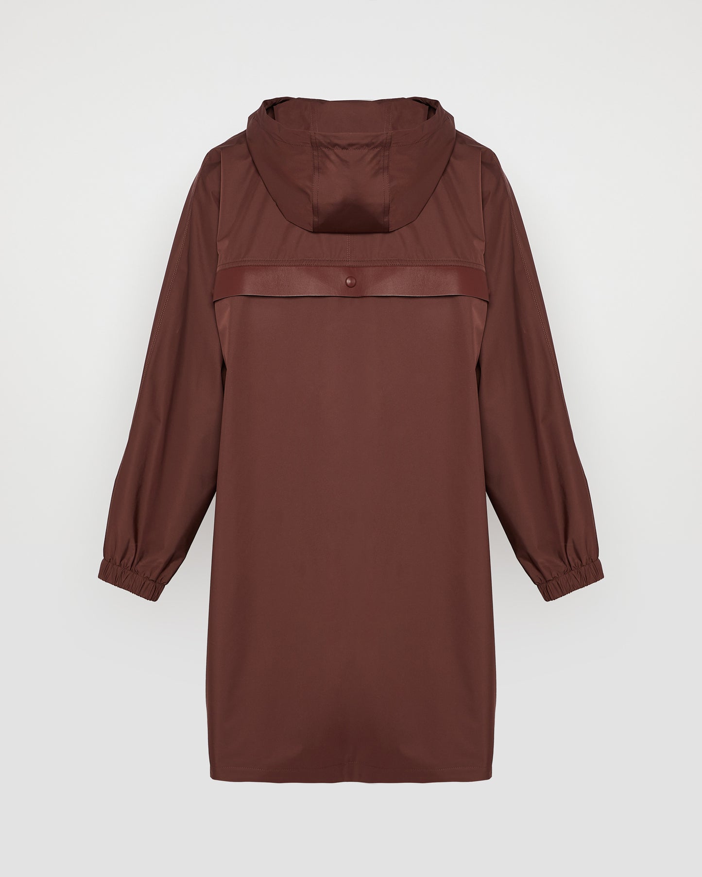 Hooded parka in waterproof technical fabric