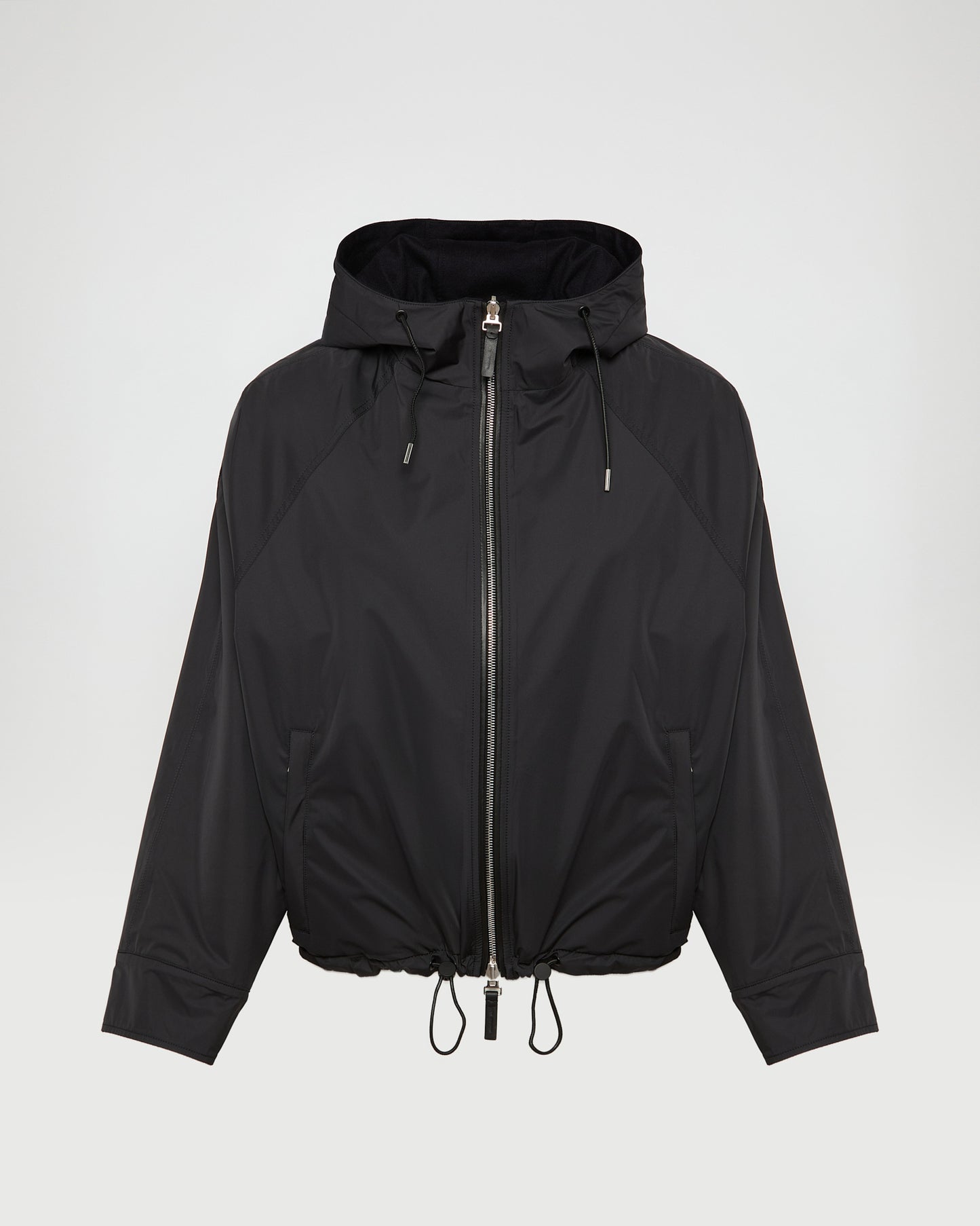 Hooded reversible wool and cashmere blend jacket Loro Piana fabric