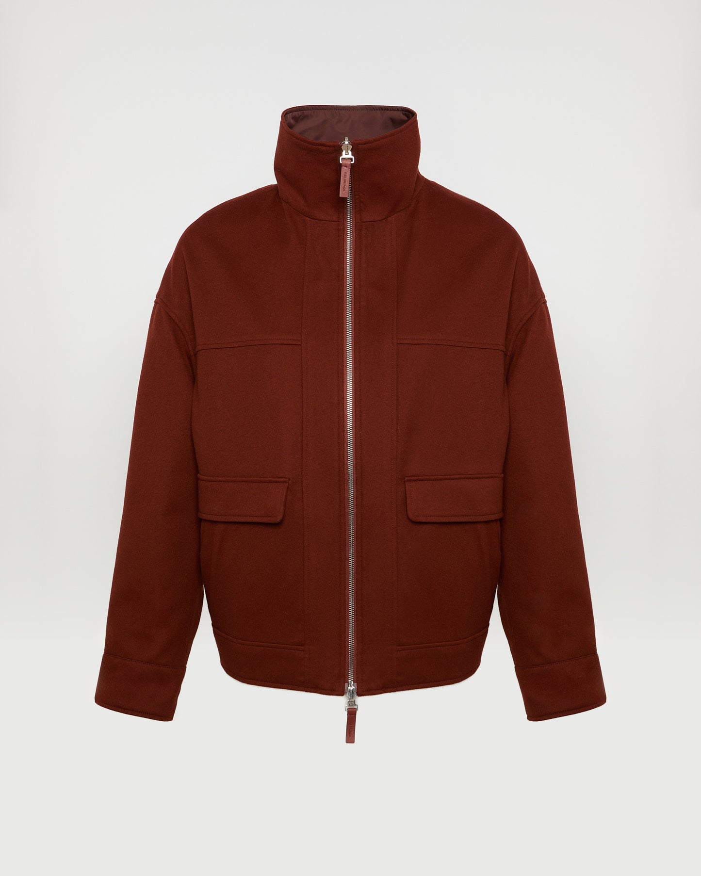 Reversible jacket in Loro Piana fabric & waterproof technical fabric