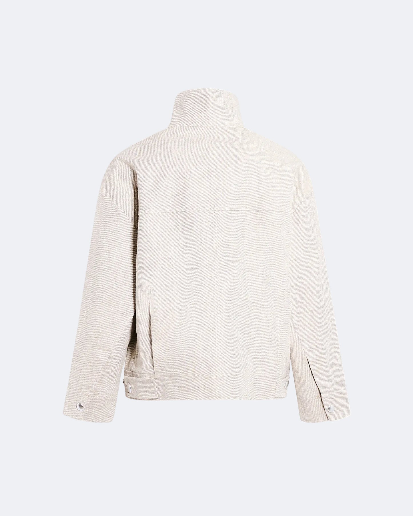 Silver double-sided linen jacket