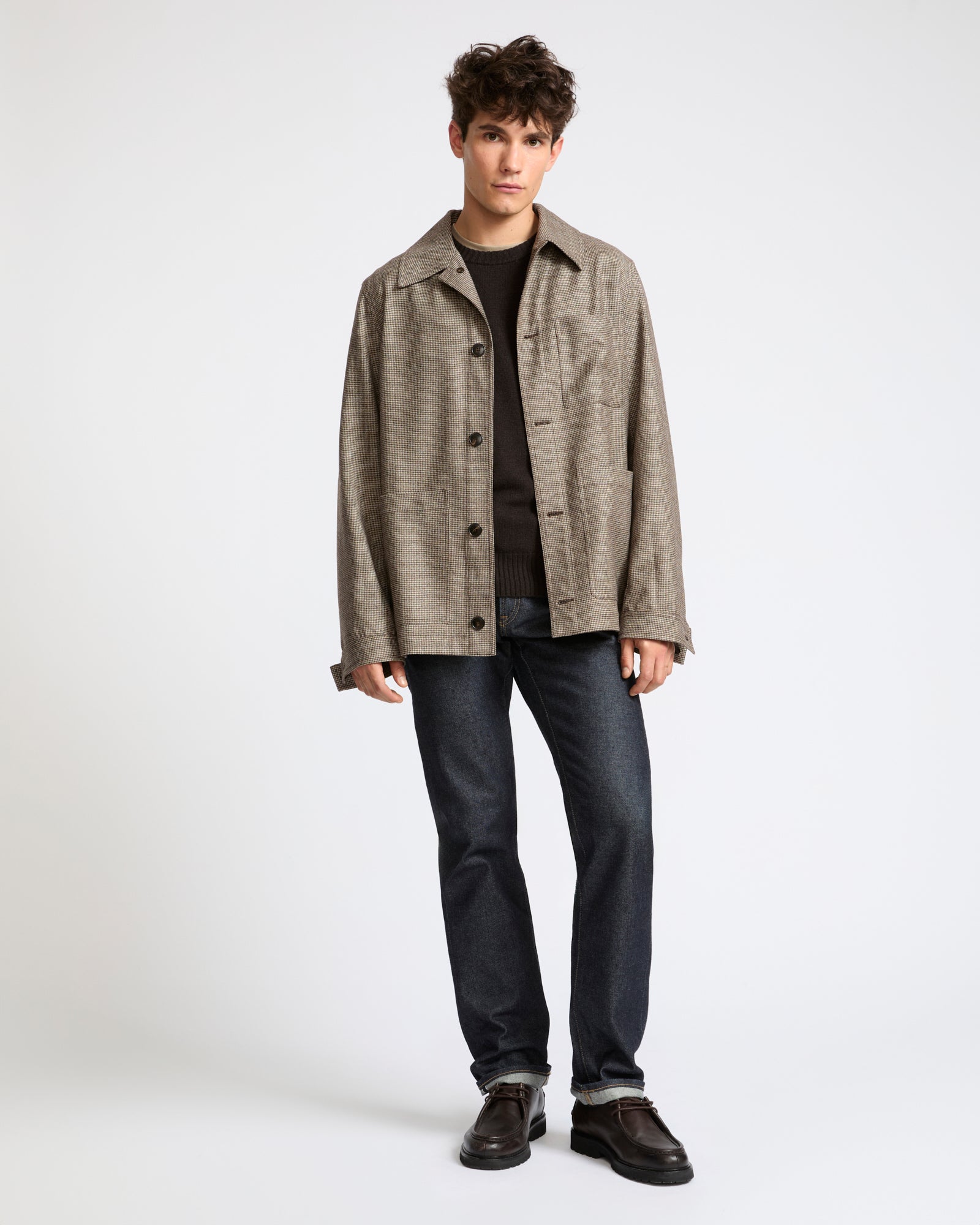 Loro Piana fancy cashmere wool flannel overshirt - Yves Salomon - New Fall Winter Collection