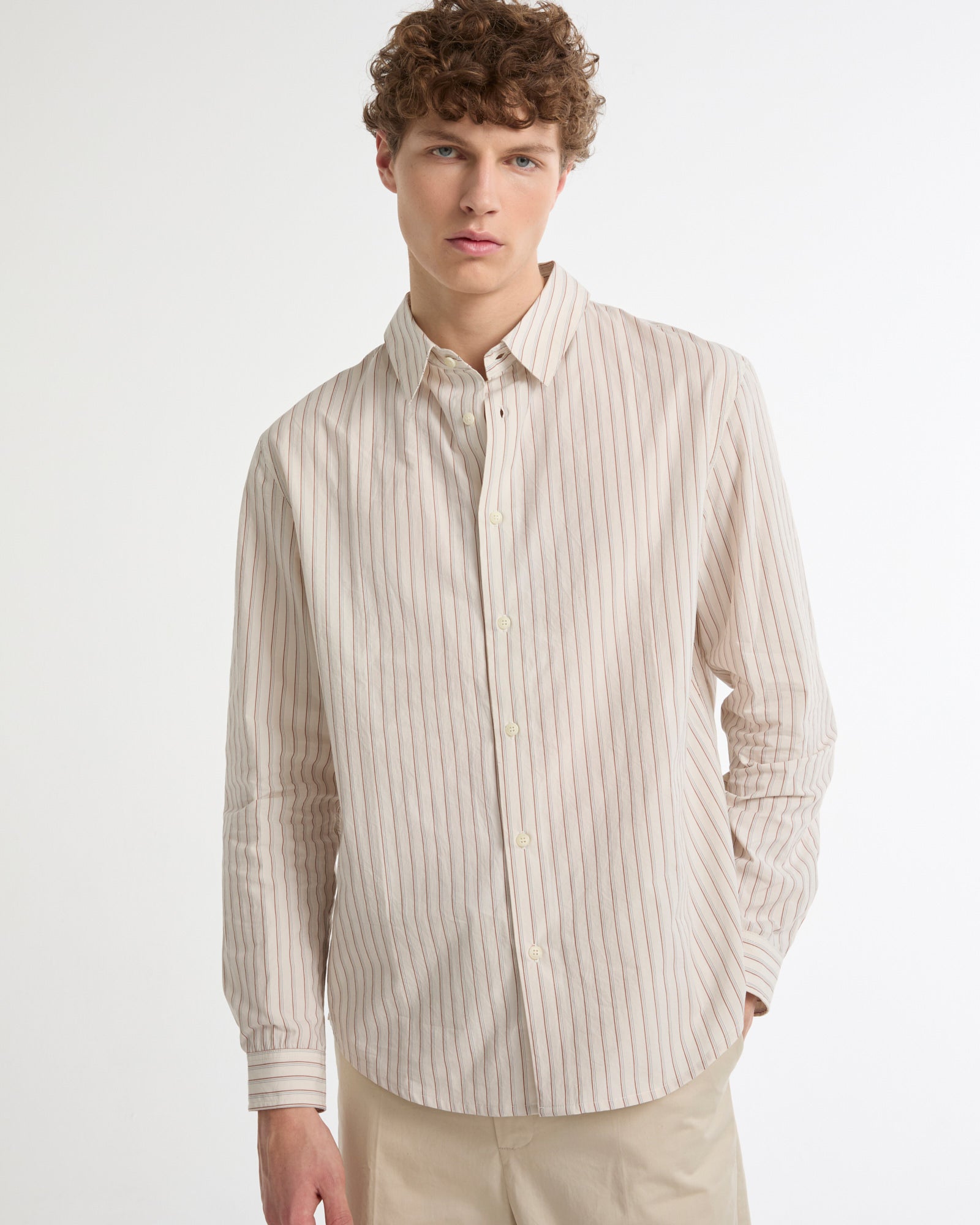 Cotton poplin shirt -Summer sale - Yves Salomon