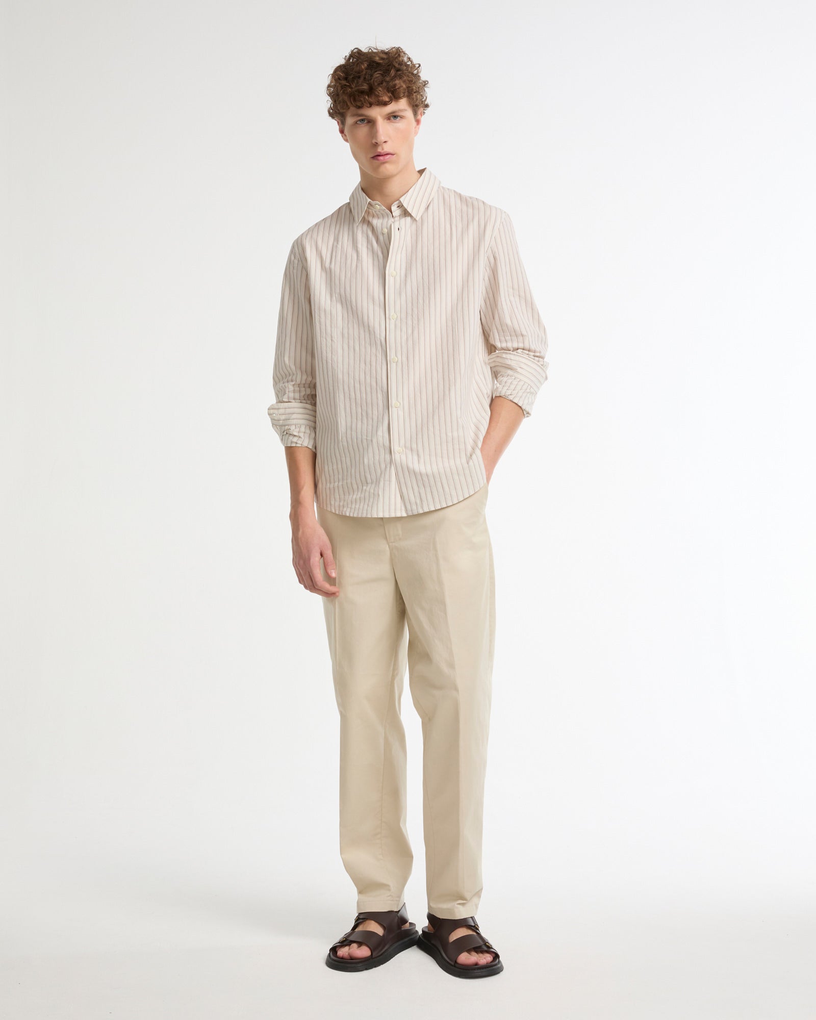 Cotton poplin shirt -Summer sale - Yves Salomon