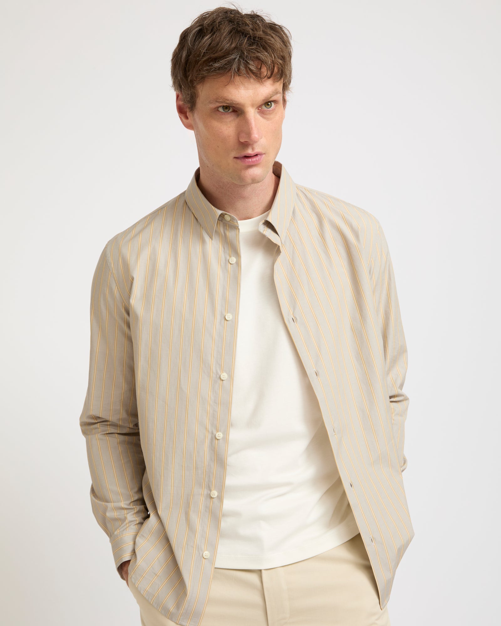 Cotton poplin shirt -Summer sale - Yves Salomon