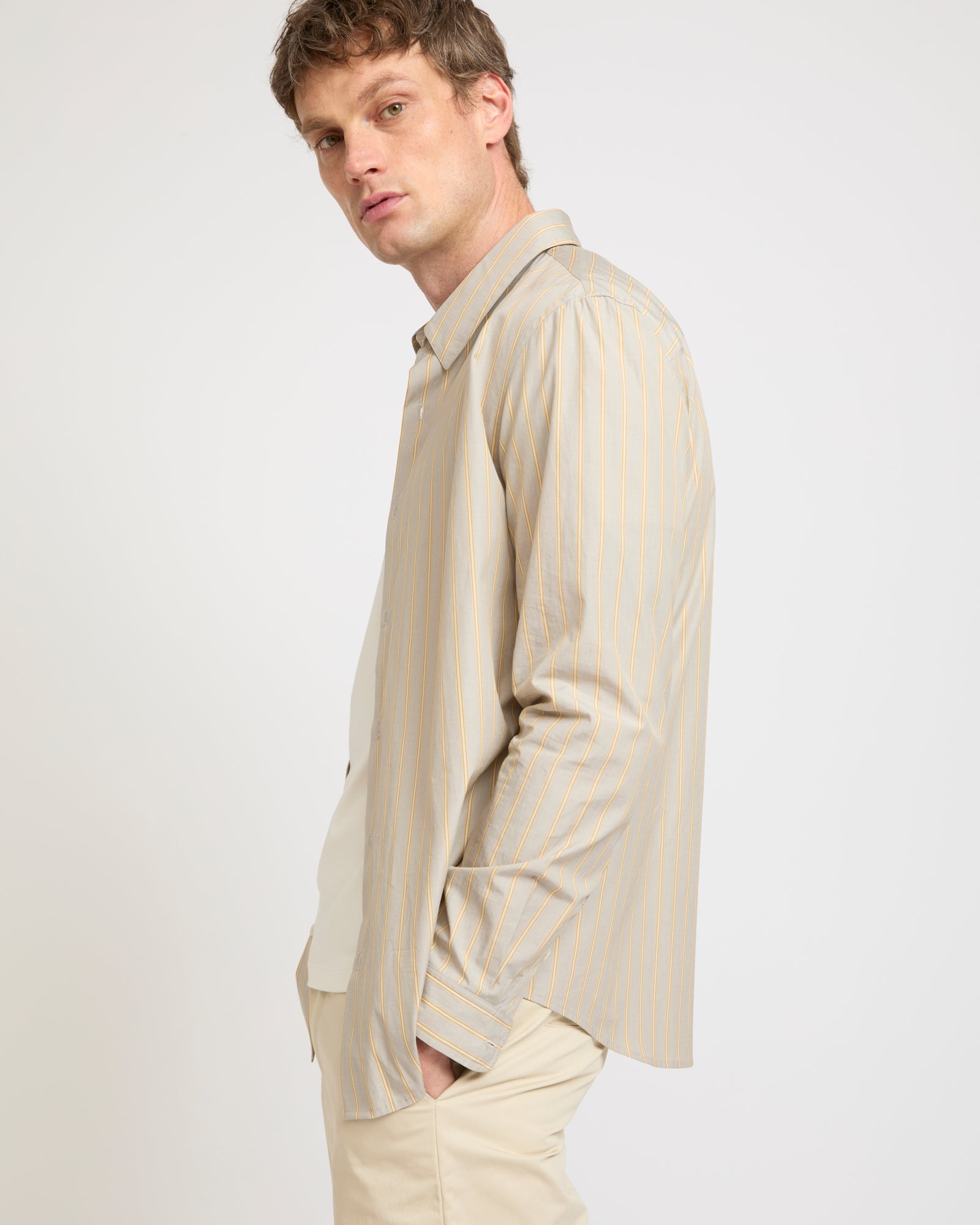 Cotton poplin shirt -Summer sale - Yves Salomon