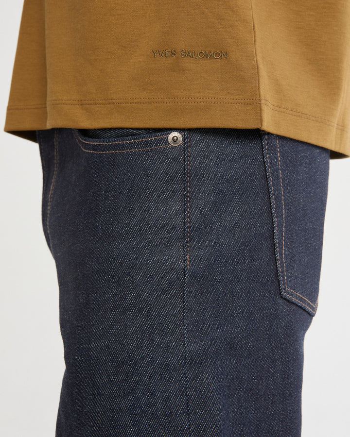 Cotton-silk interlock T-shirt