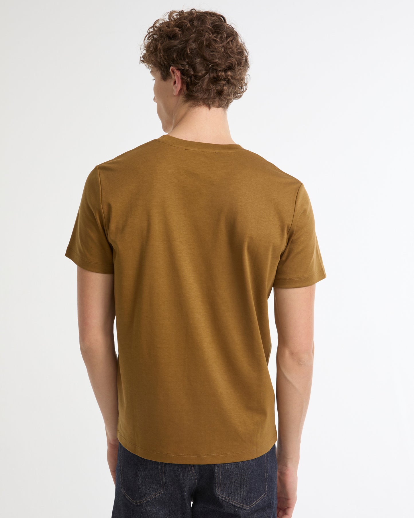 Cotton-silk interlock T-shirt