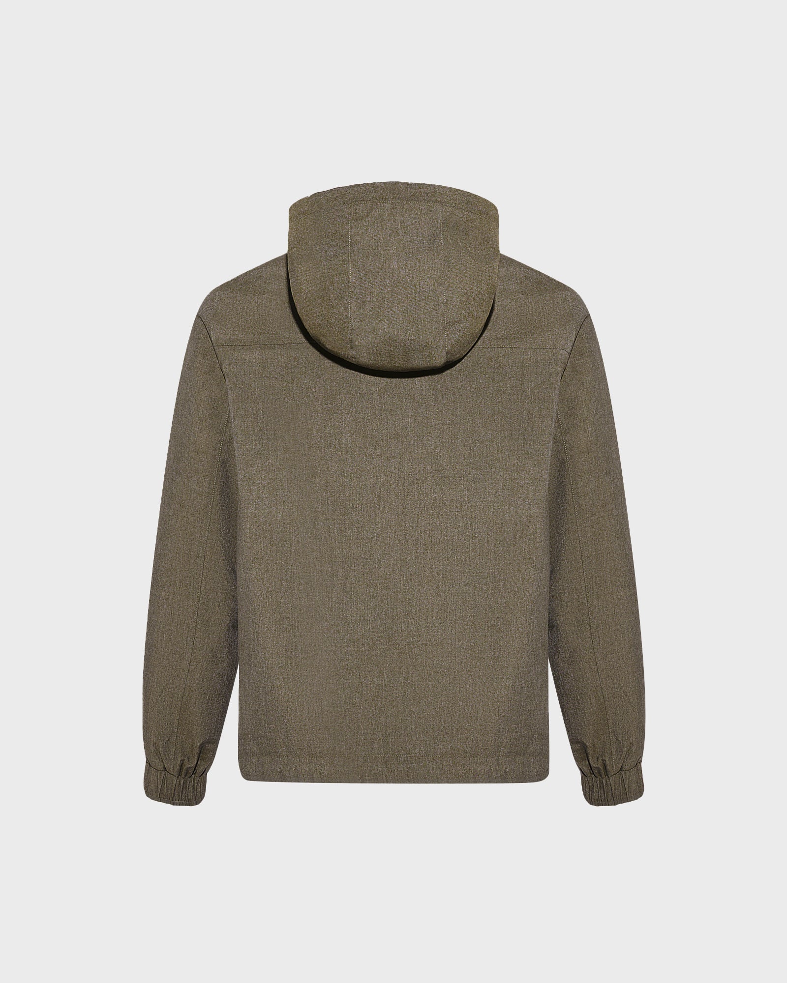 Hooded jacket in cool wool-look technical fabric -Summer sale - Yves Salomon