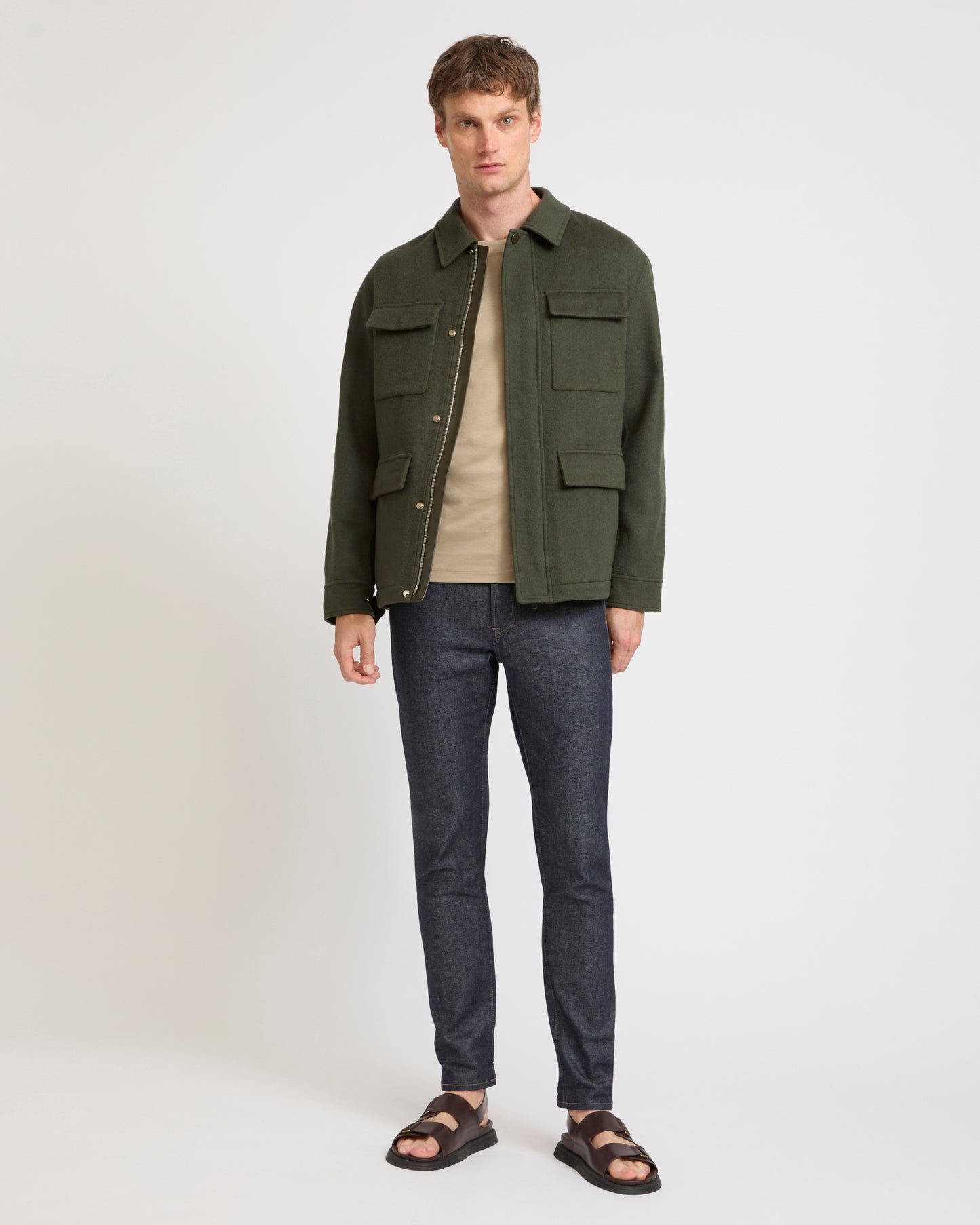 Double-sided cashmere jacket