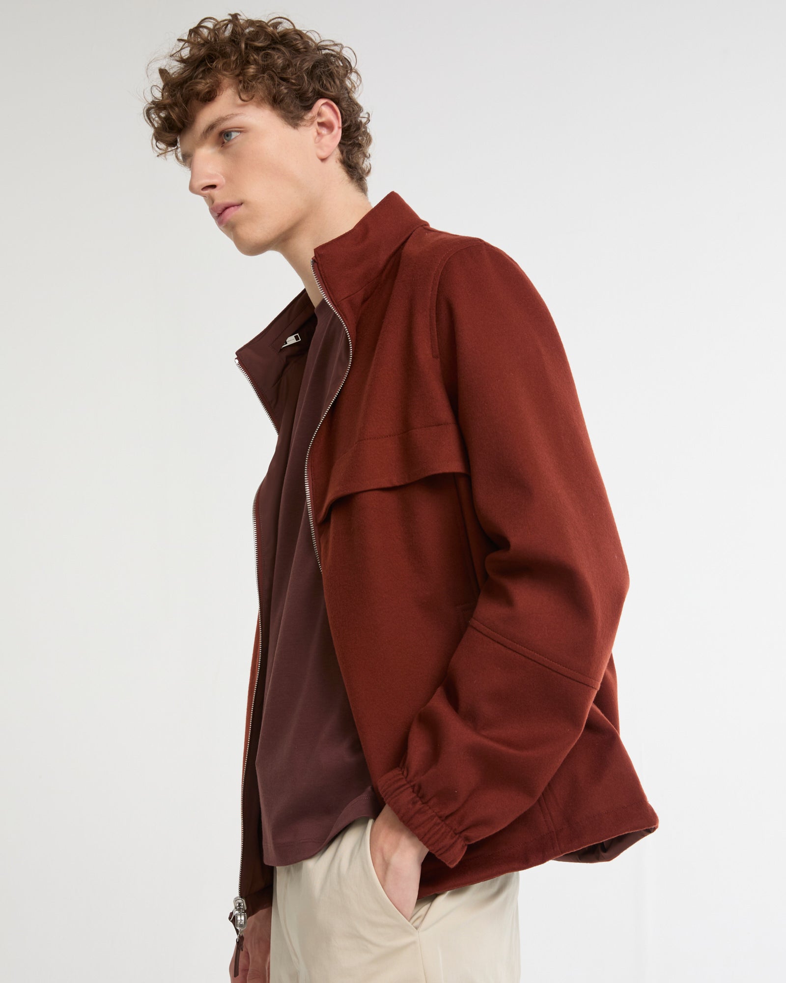 Reversible jacket in cashmere blend and technical fabric -Summer sale - Yves Salomon