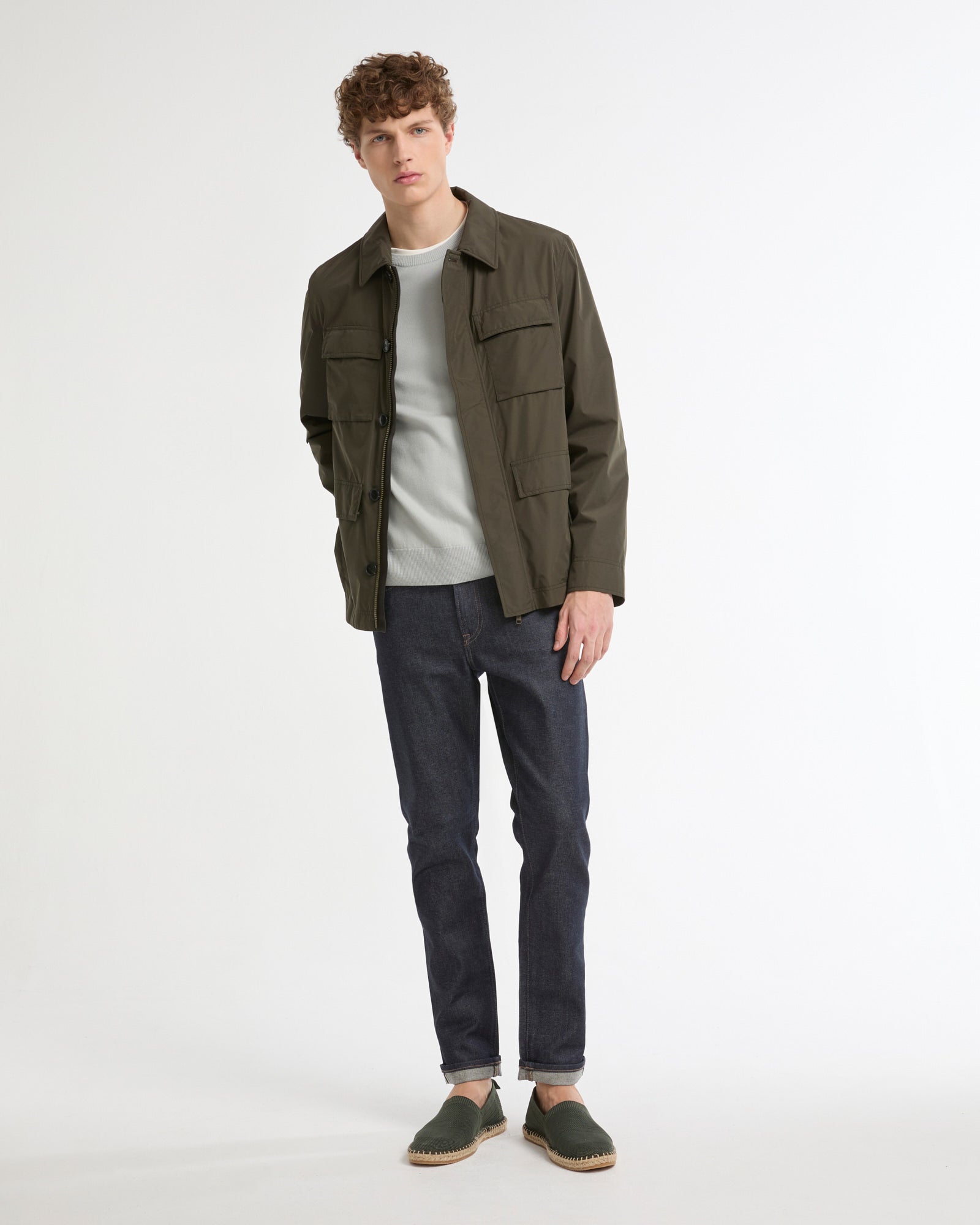 Waterproof technical fabric safari jacket -Summer sale - Yves Salomon
